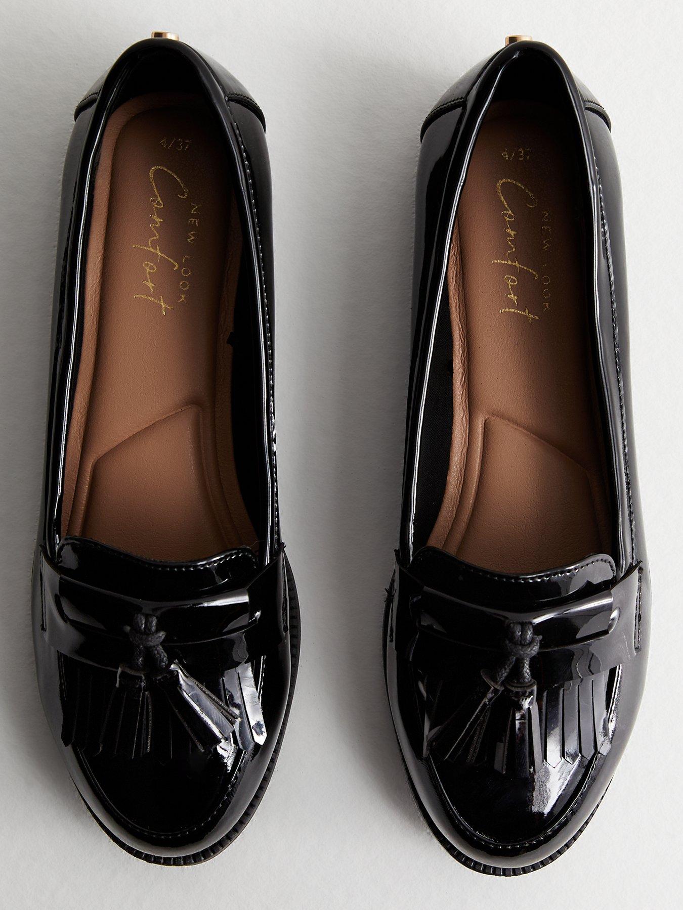 new-look-patent-tassel-trim-loafers-blackoutfit