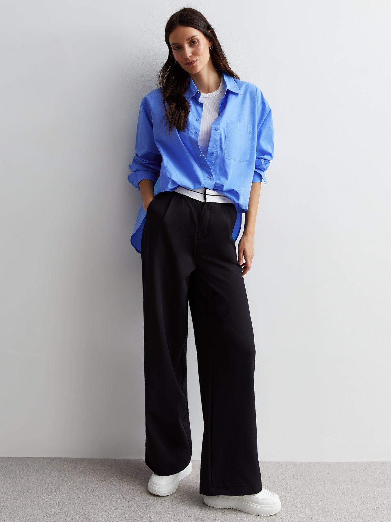 new-look-blue-poplin-cotton-shirtback