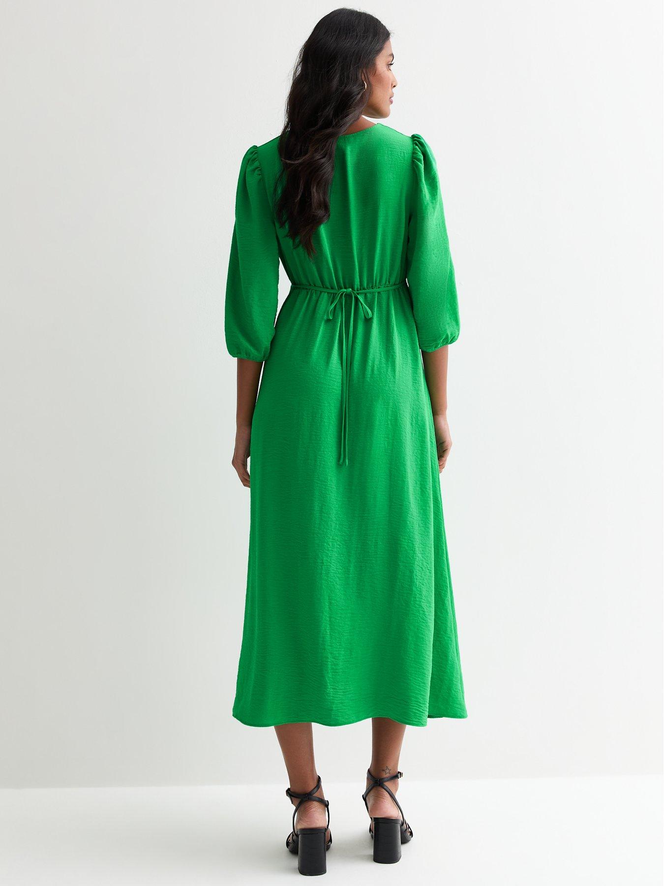 new-look-green-satin-v-neck-midi-dressstillFront