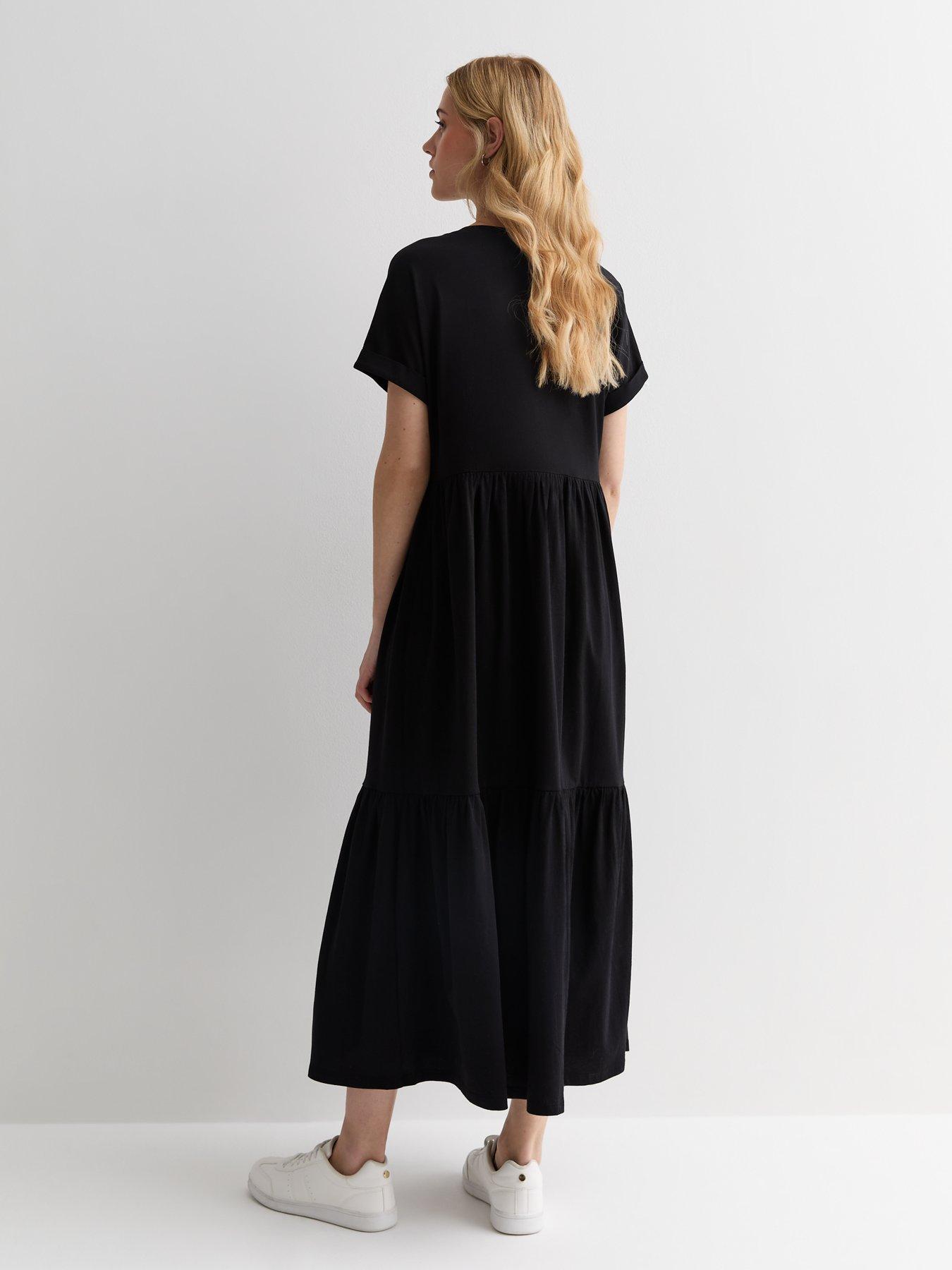 new-look-cotton-midi-smock-dress-blackstillFront