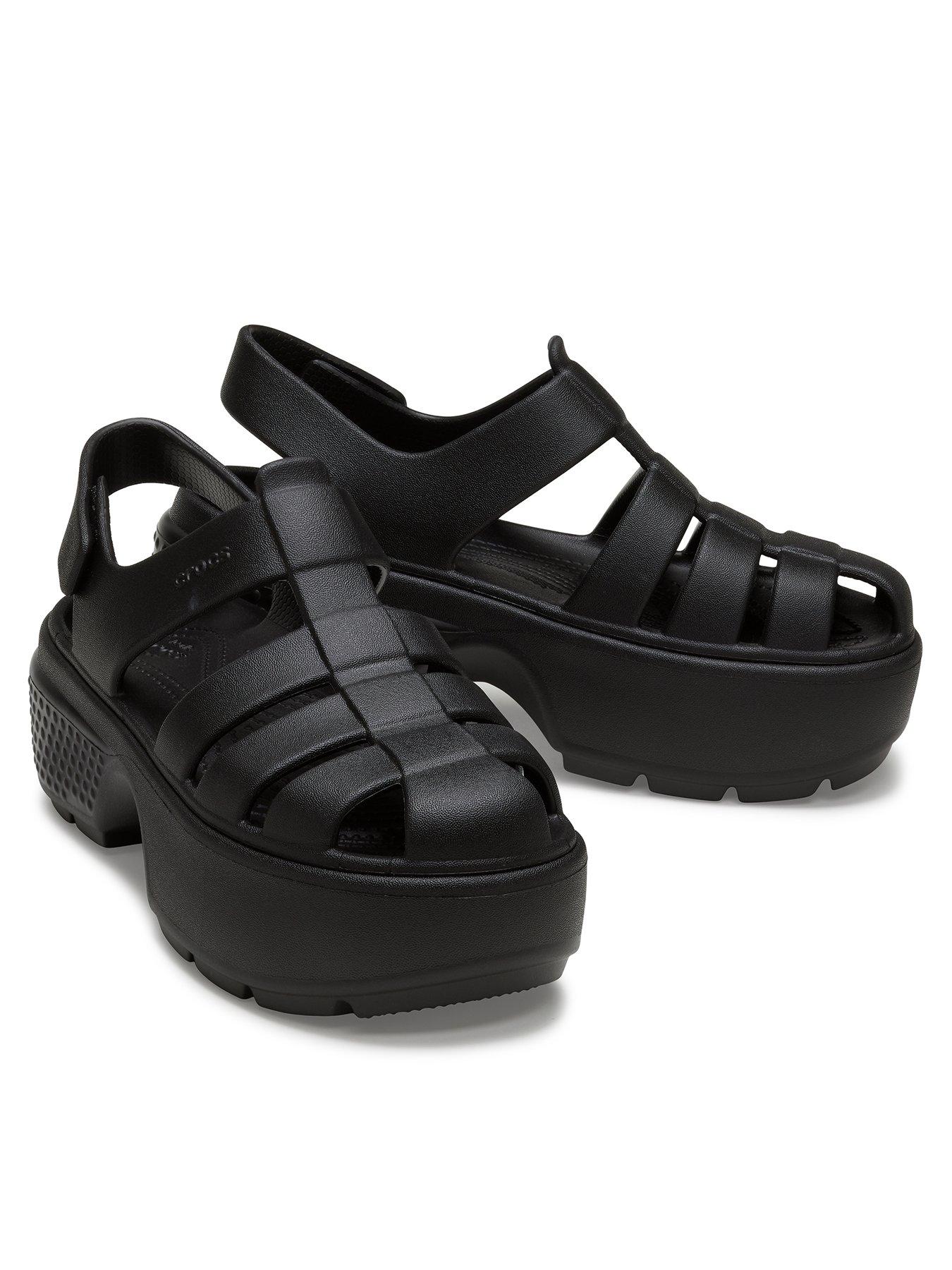 crocs-stomp-fisherman-sandal-black