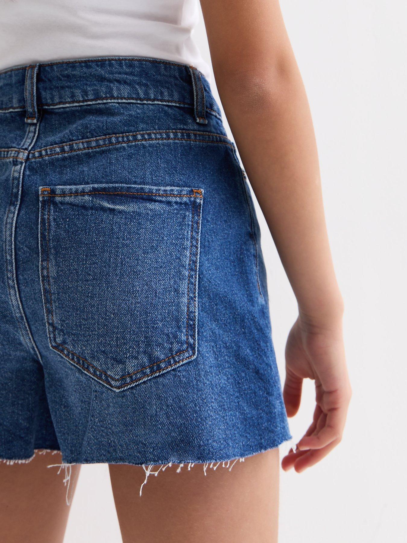 new-look-blue-denim-ripped-mom-shortsdetail