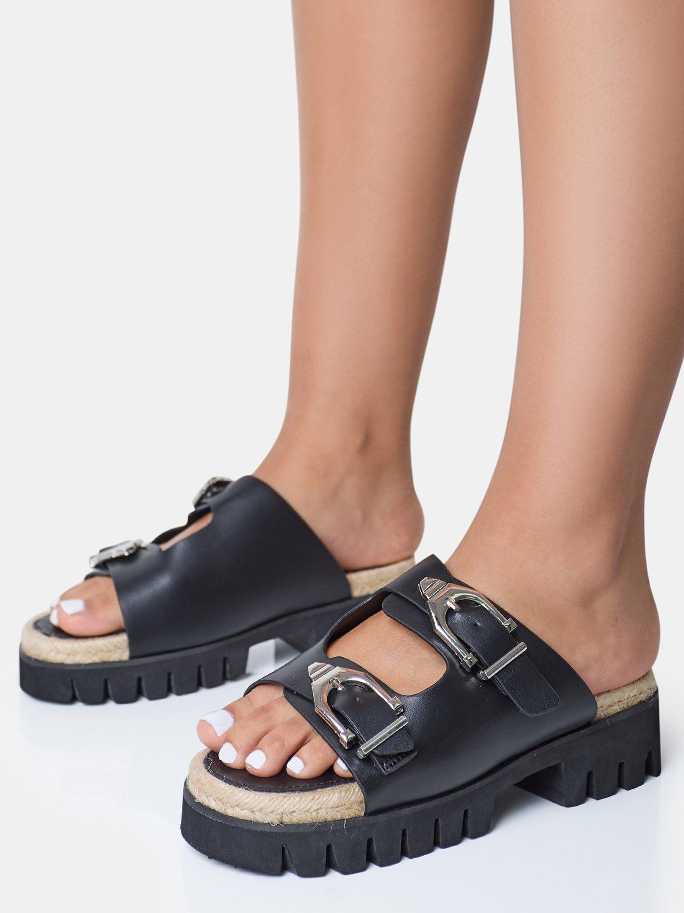 public-desire-equinox-buckle-detail-cleated-sole-sandal-blackoutfit