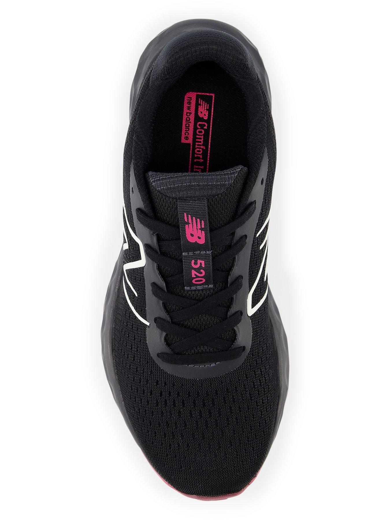 New balance black and pink running shoes online