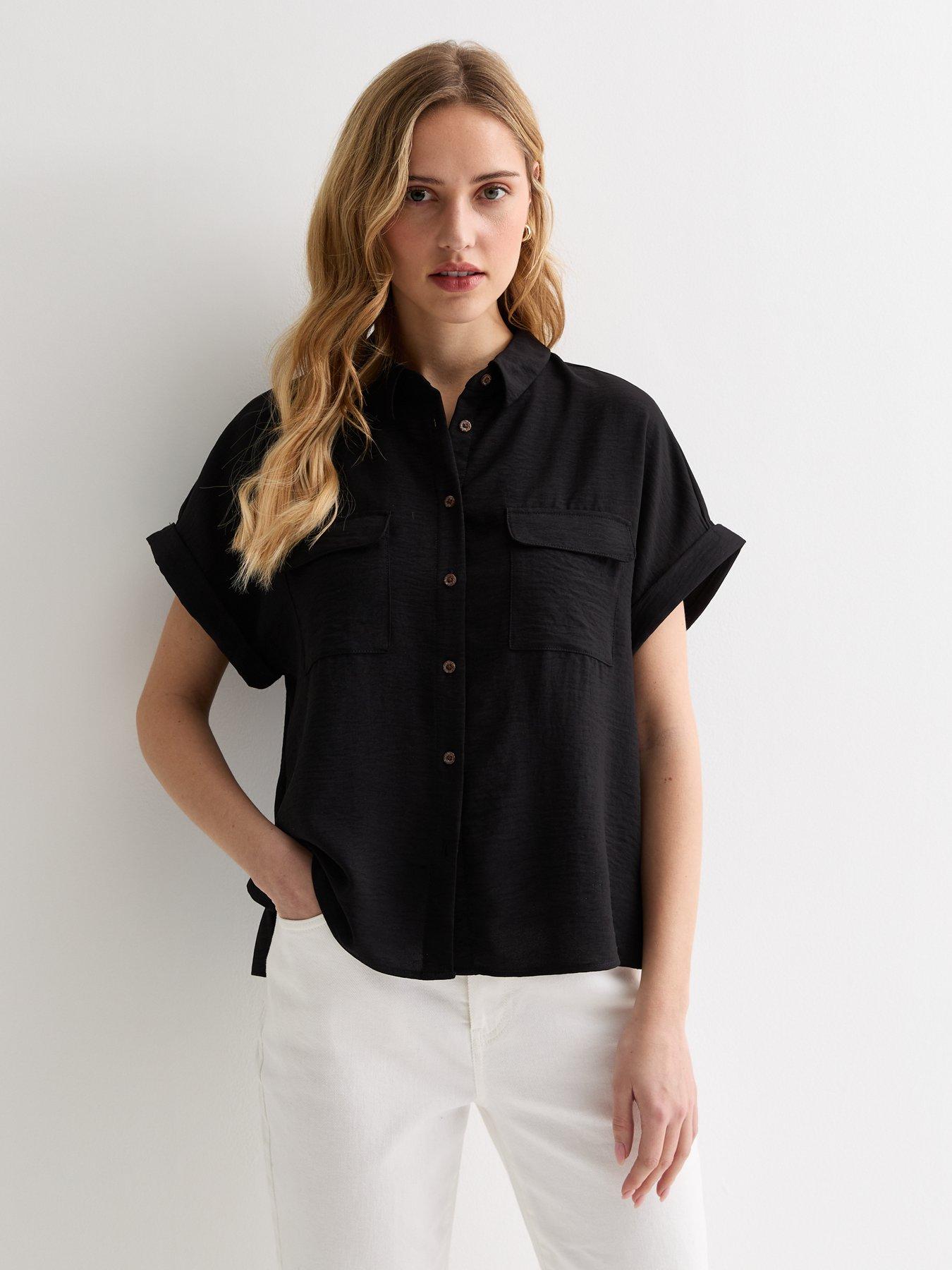 new-look-black-short-sleeve-shirt