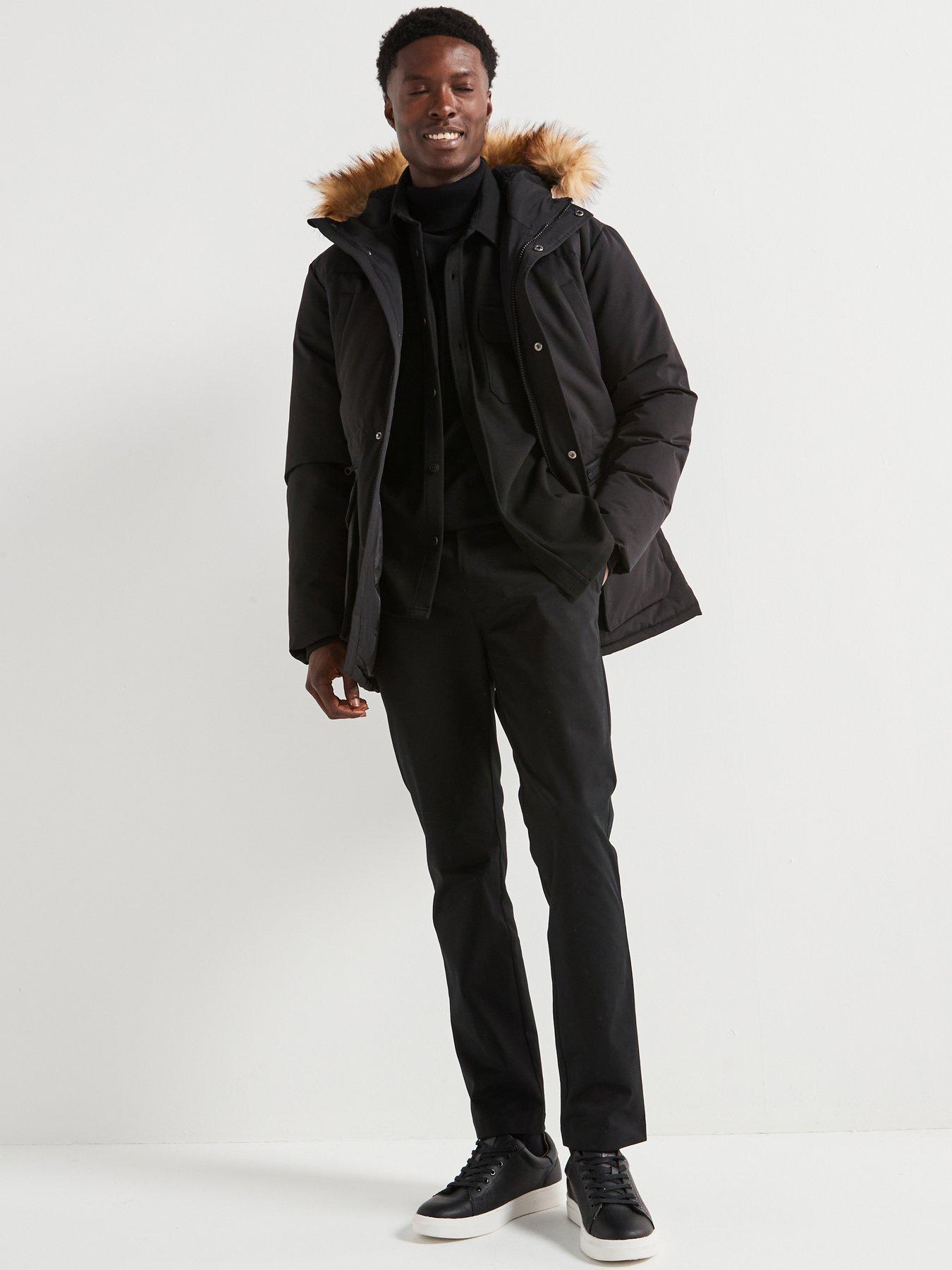 very-man-padded-parka-with-detachable-fur-black