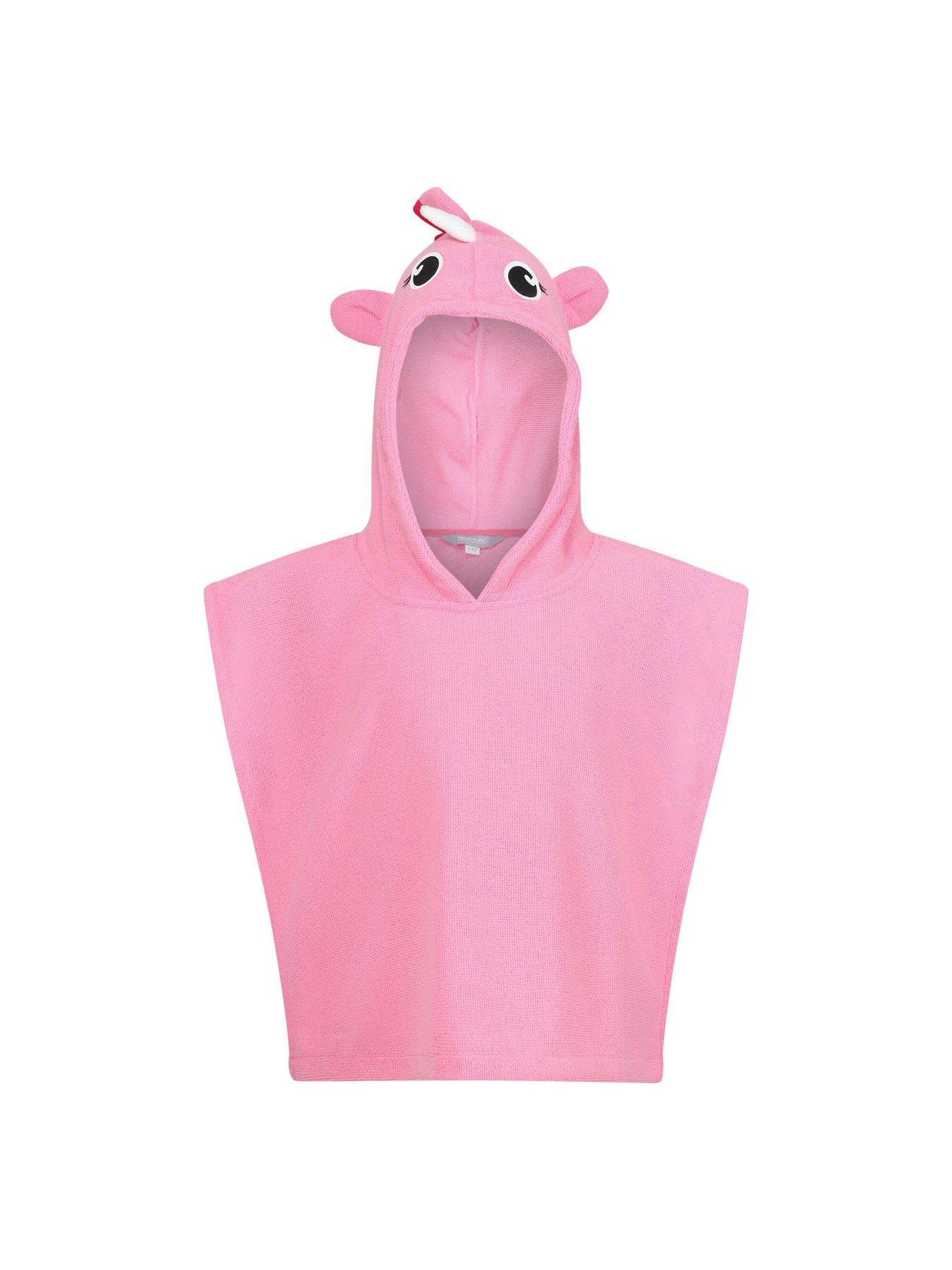 regatta-kids-unisex-animal-towel-robe-pinkoutfit