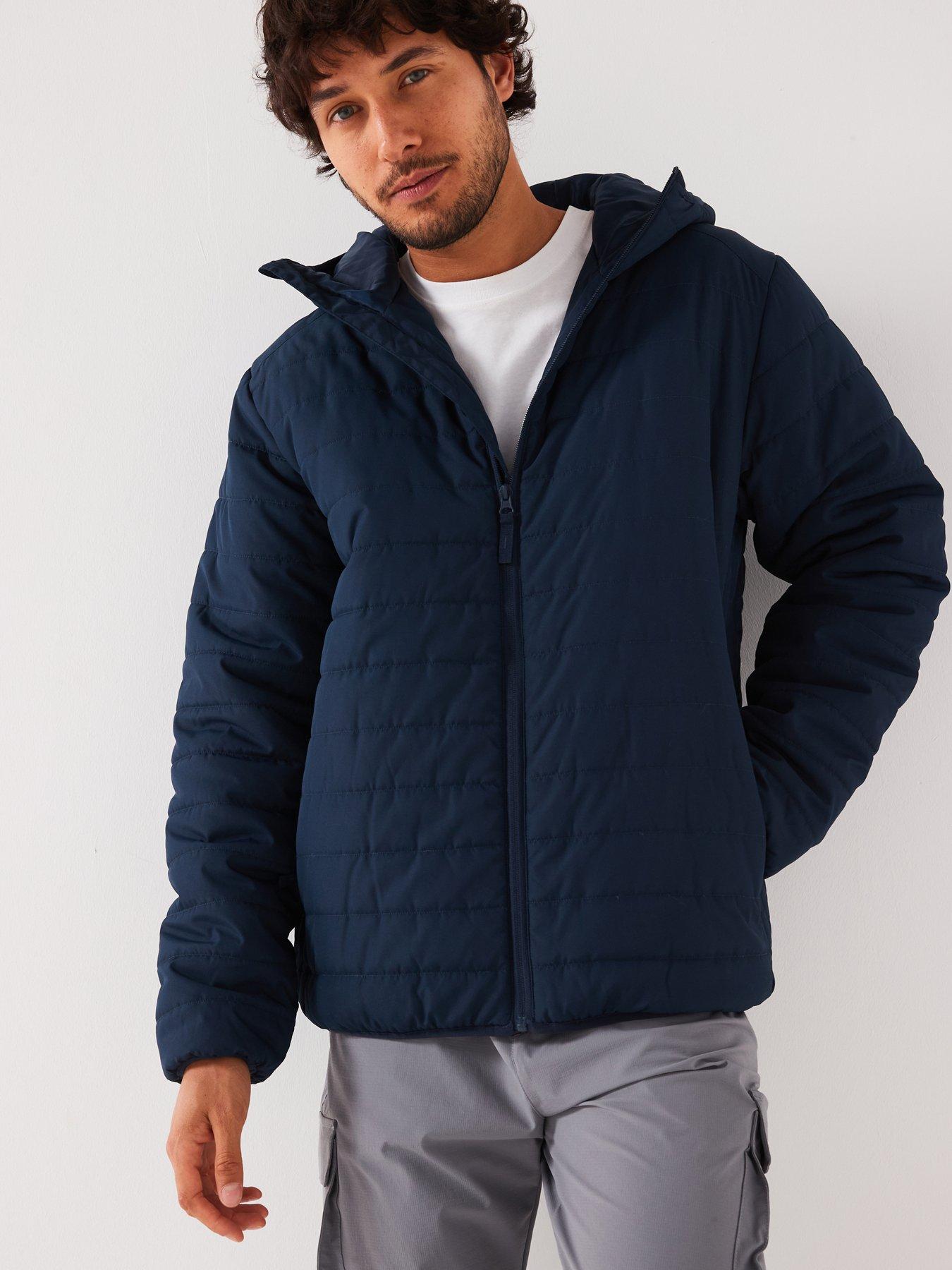 Lightweight Padded Hood Jacket Navy