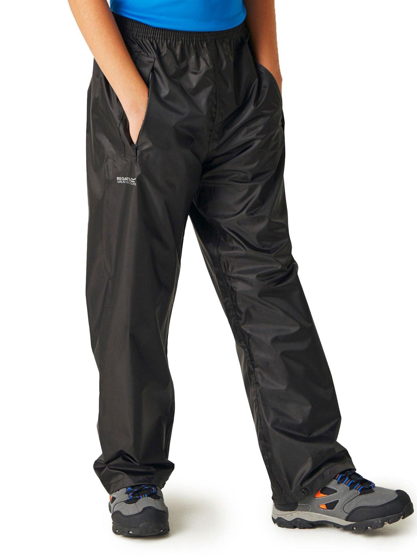 Image of Regatta Kids Unisex Kids Stormbreak Over Trousers - Black