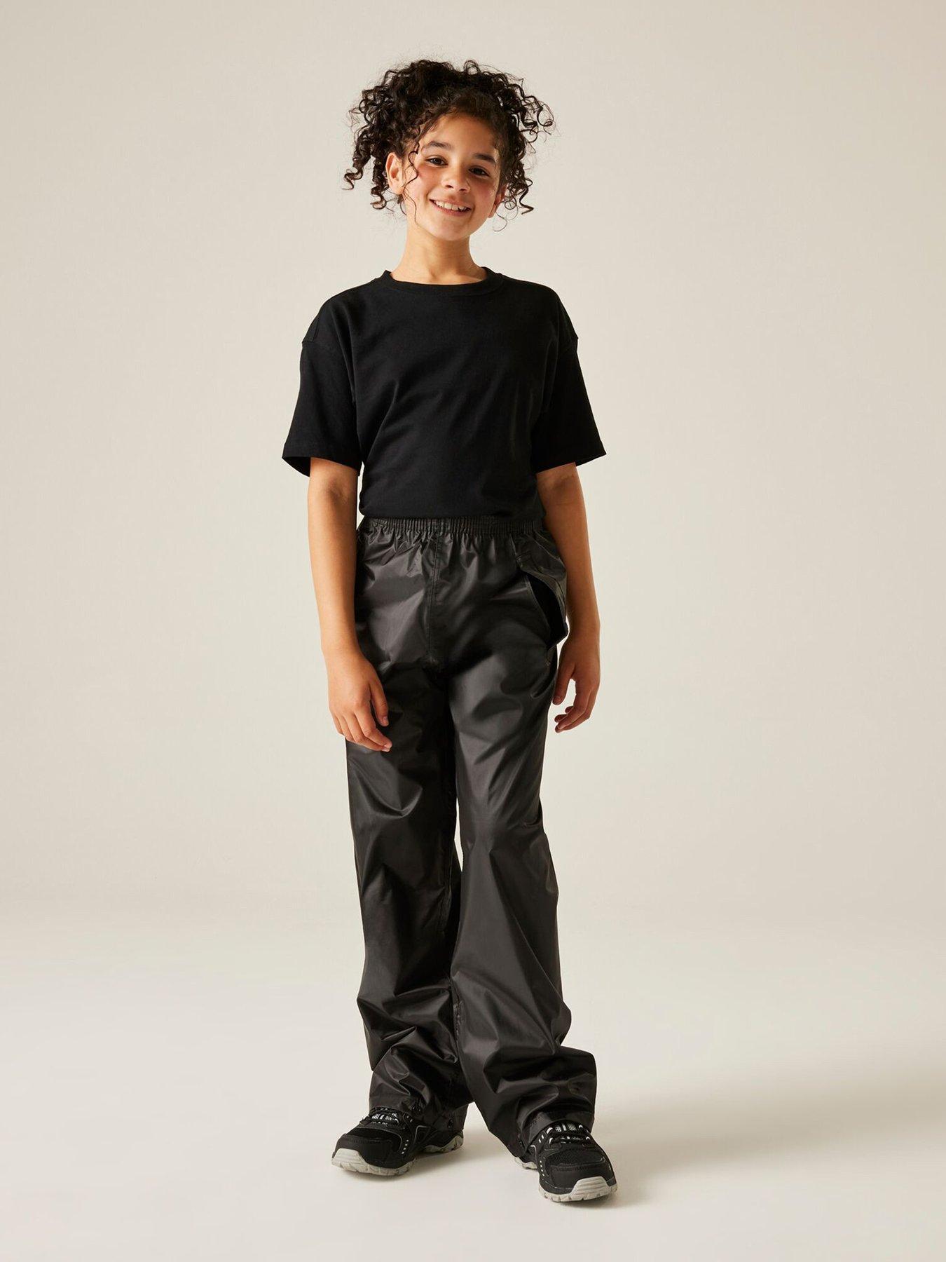 Image 2 of 6 of Regatta Kids Unisex Kids Stormbreak Over Trousers - Black