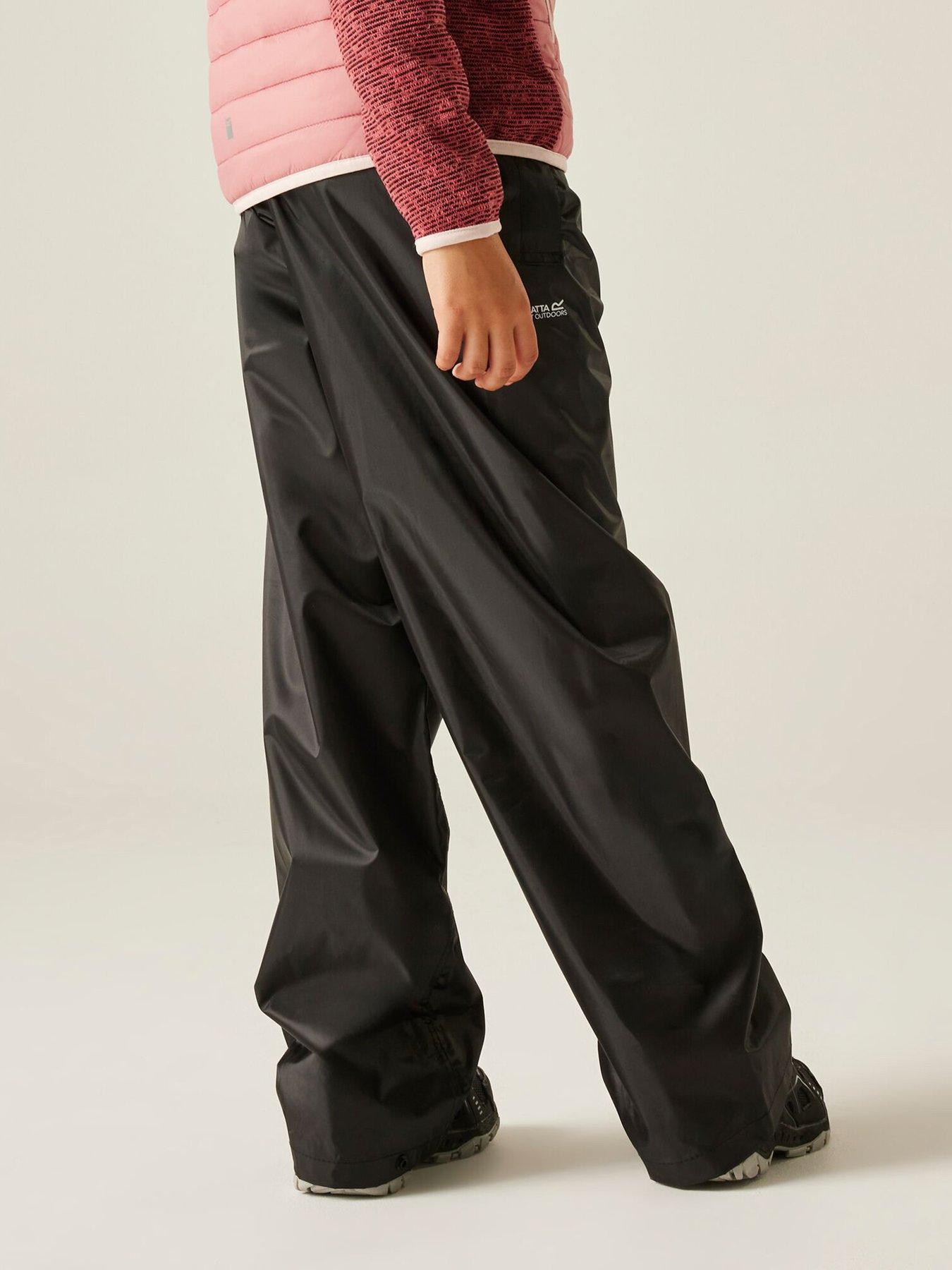 Image 4 of 6 of Regatta Kids Unisex Kids Stormbreak Over Trousers - Black