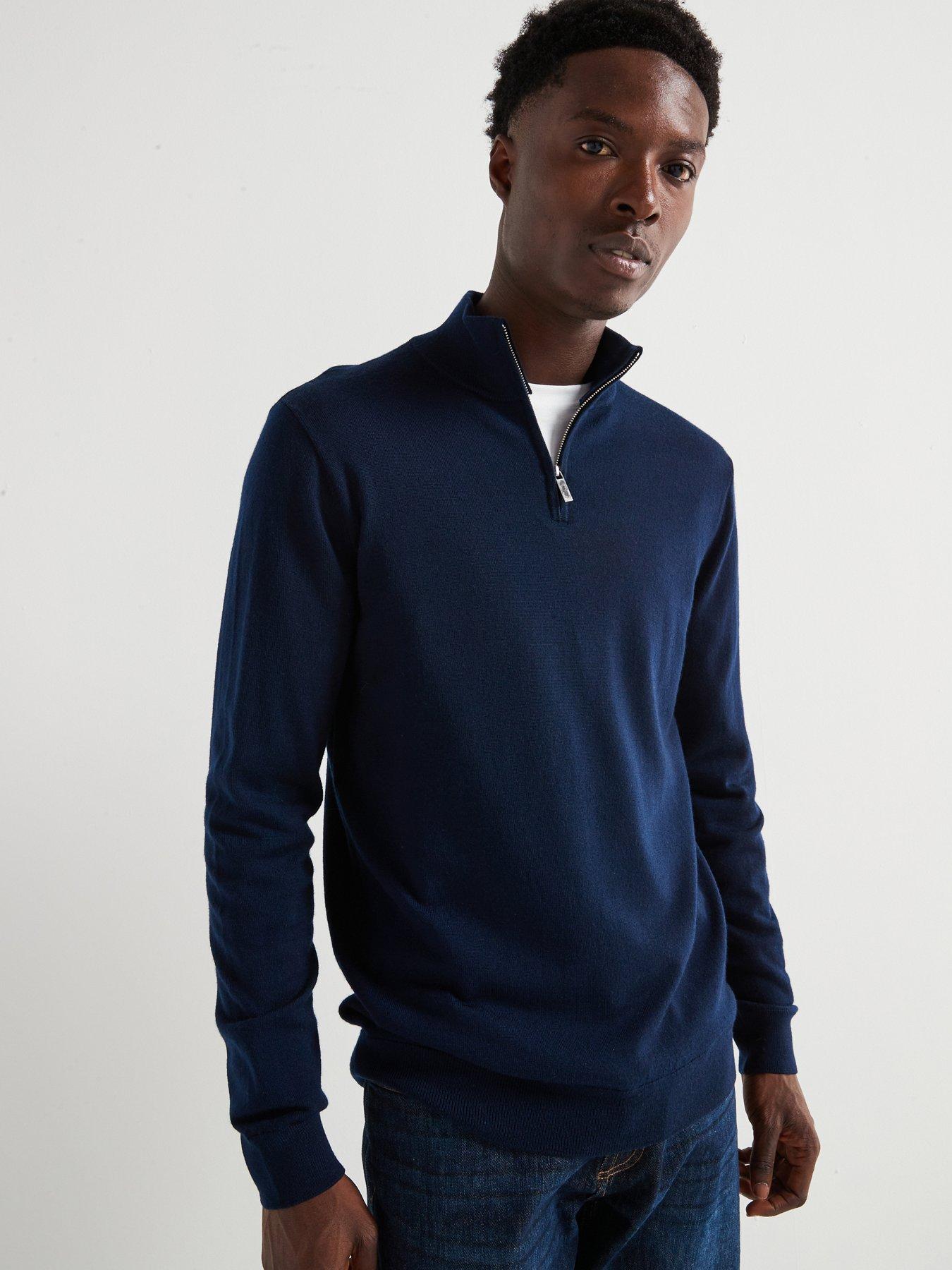 very-man-merino-wool-14-zip-jumper-navy