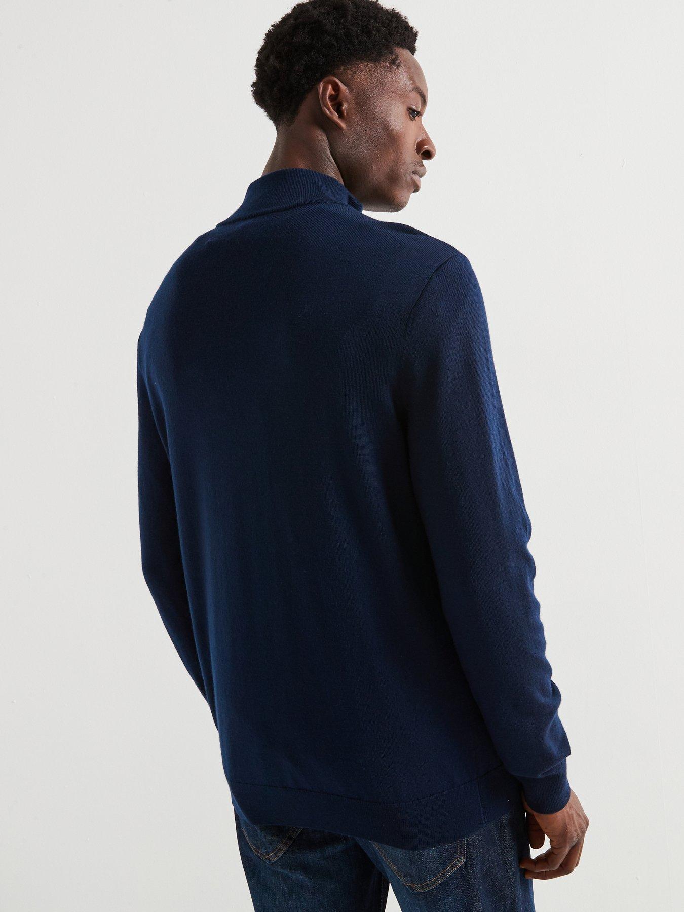 very-man-merino-wool-14-zip-jumper-navystillFront