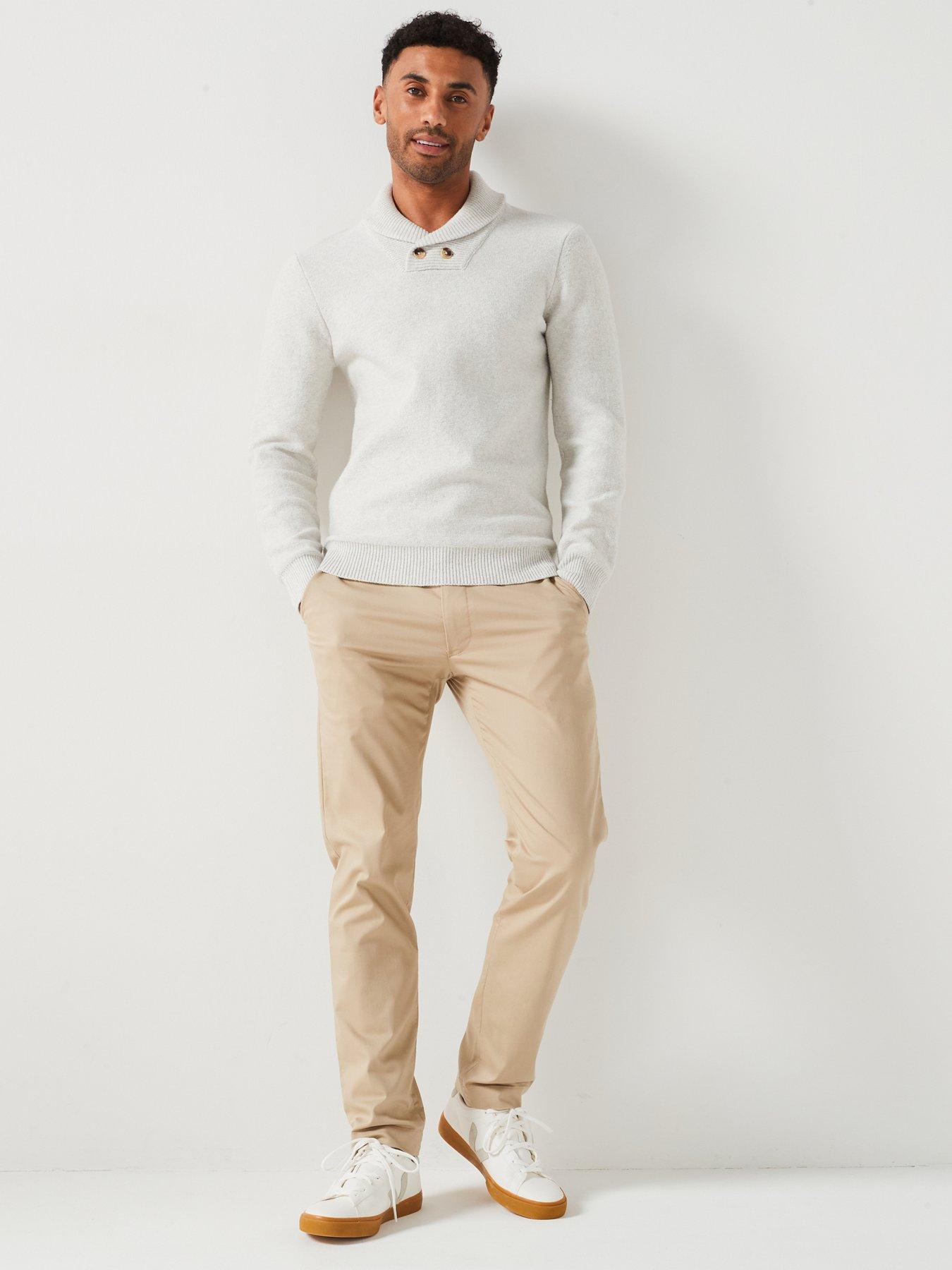 Image 3 of 6 of Very Man Shawl Collar Jumper - Natural