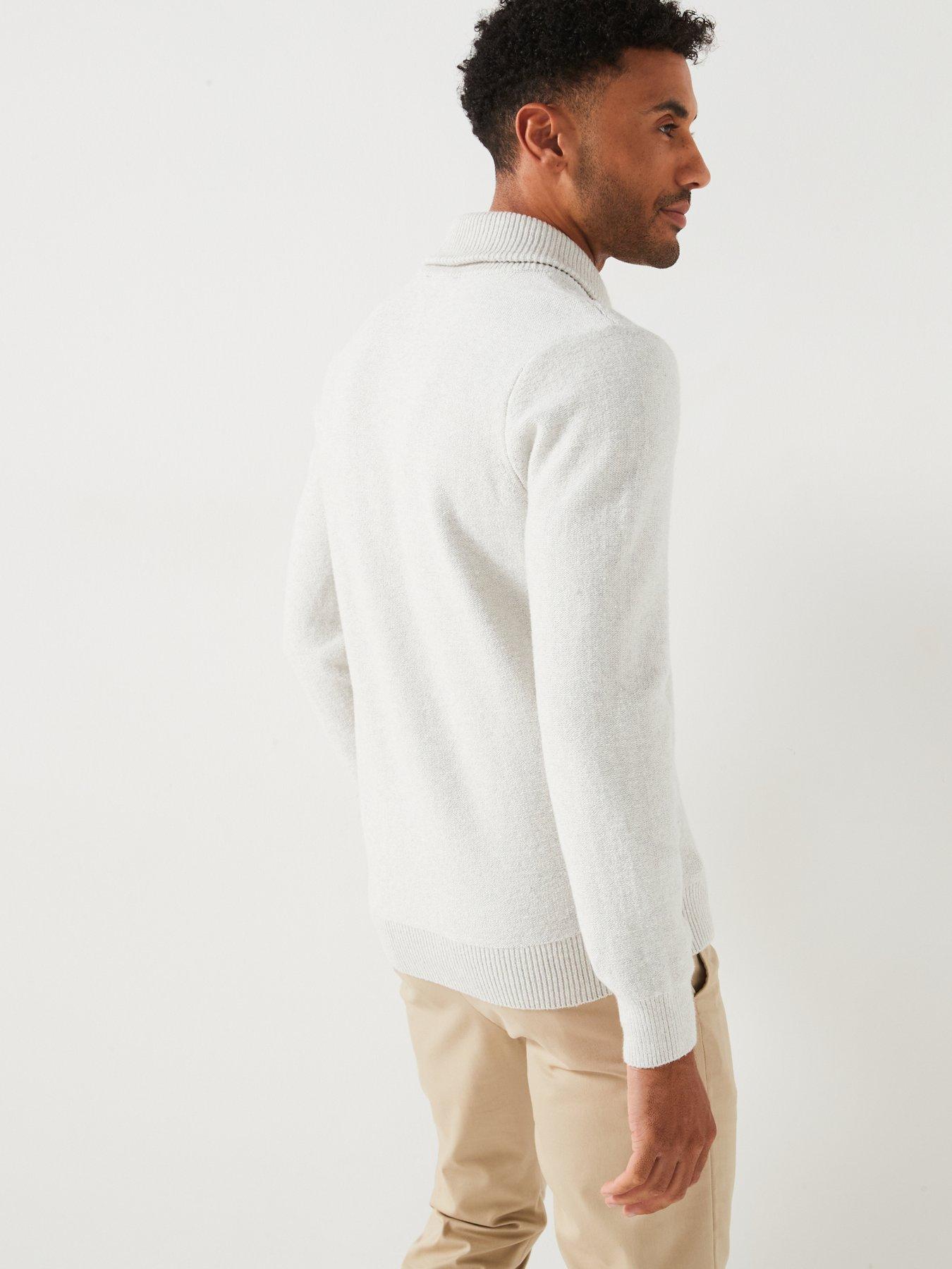 Image 5 of 6 of Very Man Shawl Collar Jumper - Natural