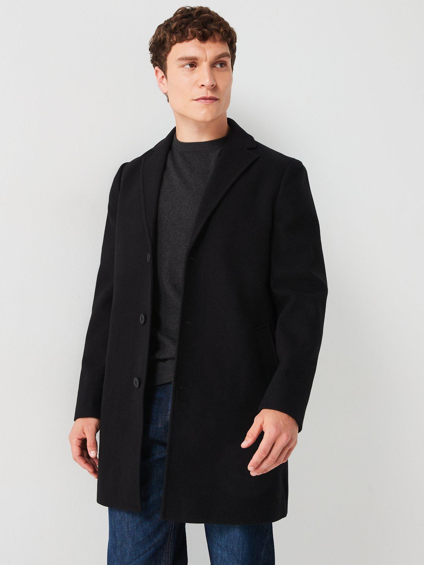 Black Overcoats Coats jackets Men Very Ireland