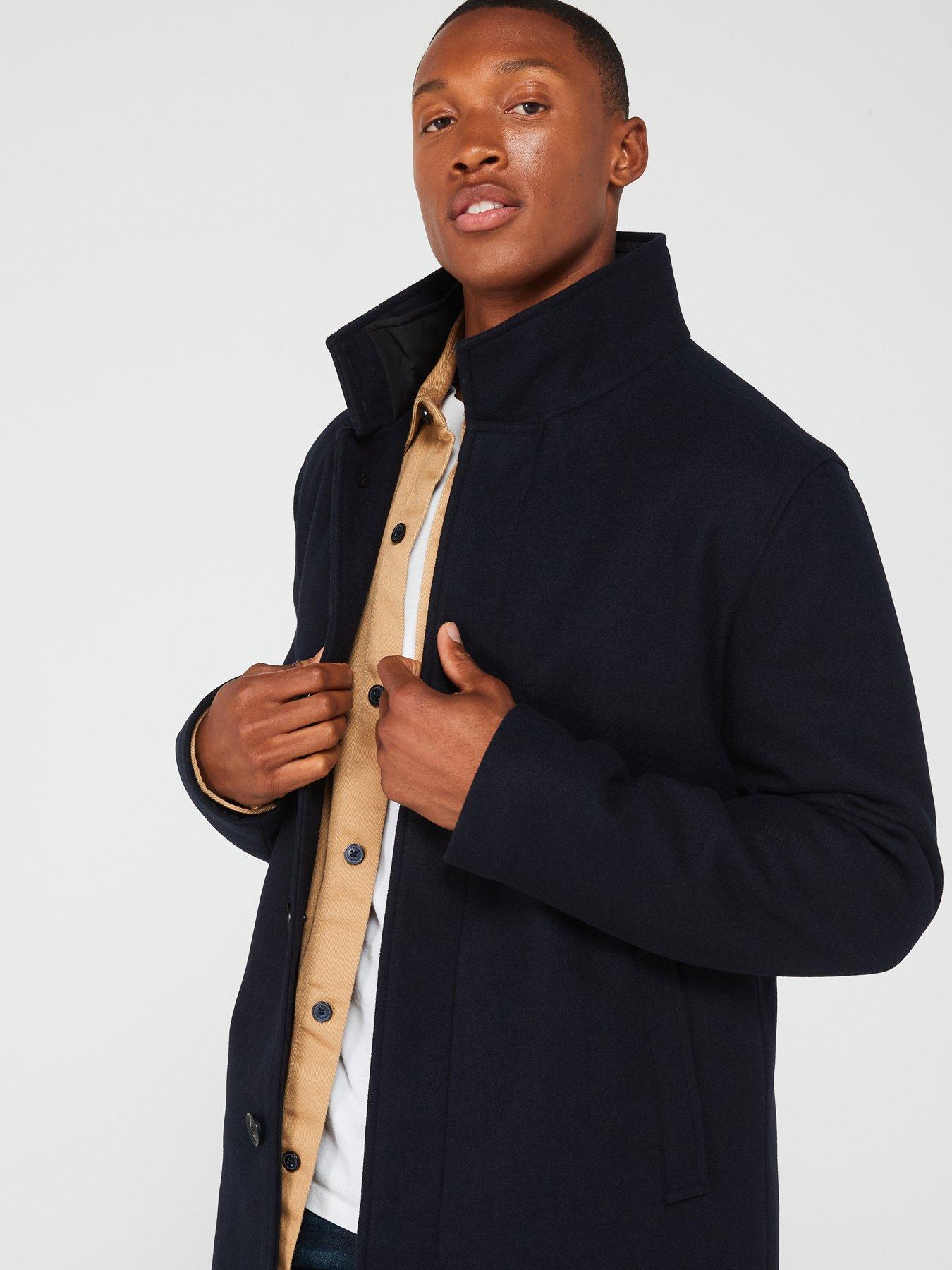 very-man-faux-wool-funnel-neck-coat-navyoutfit