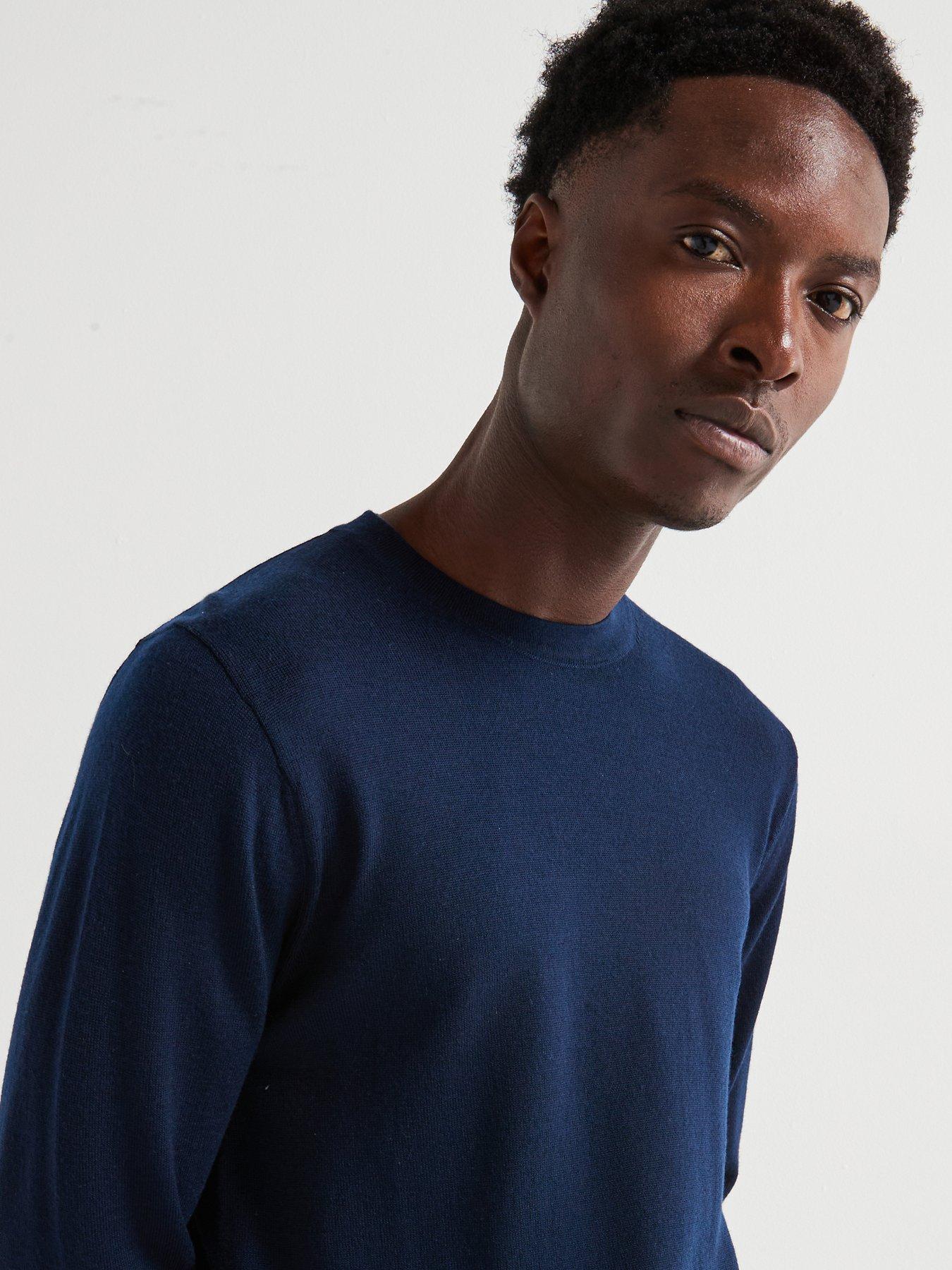 very-man-merino-wool-crew-neck-jumper-navyoutfit