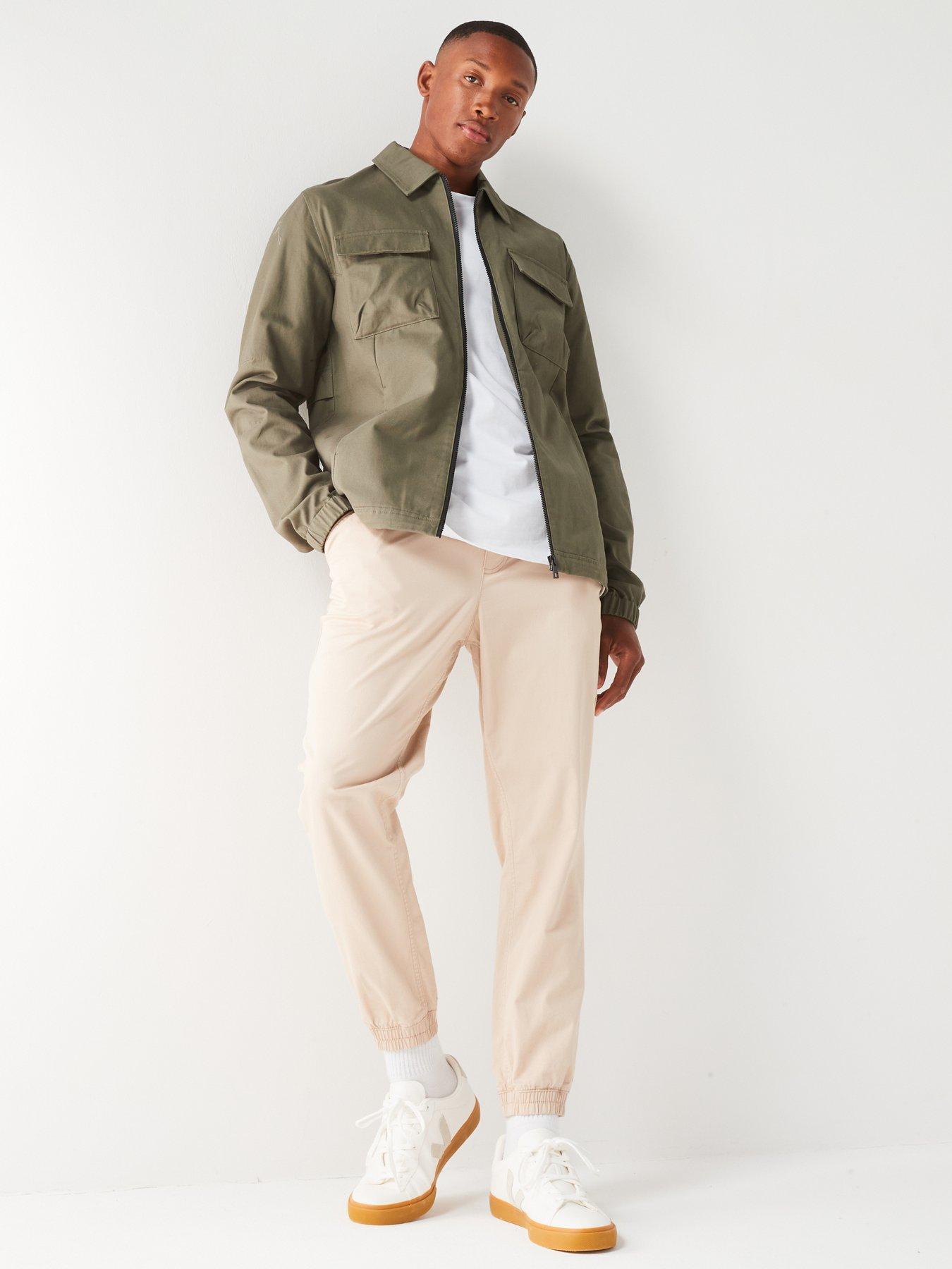 very-man-zip-cotton-overshirt-khakiback