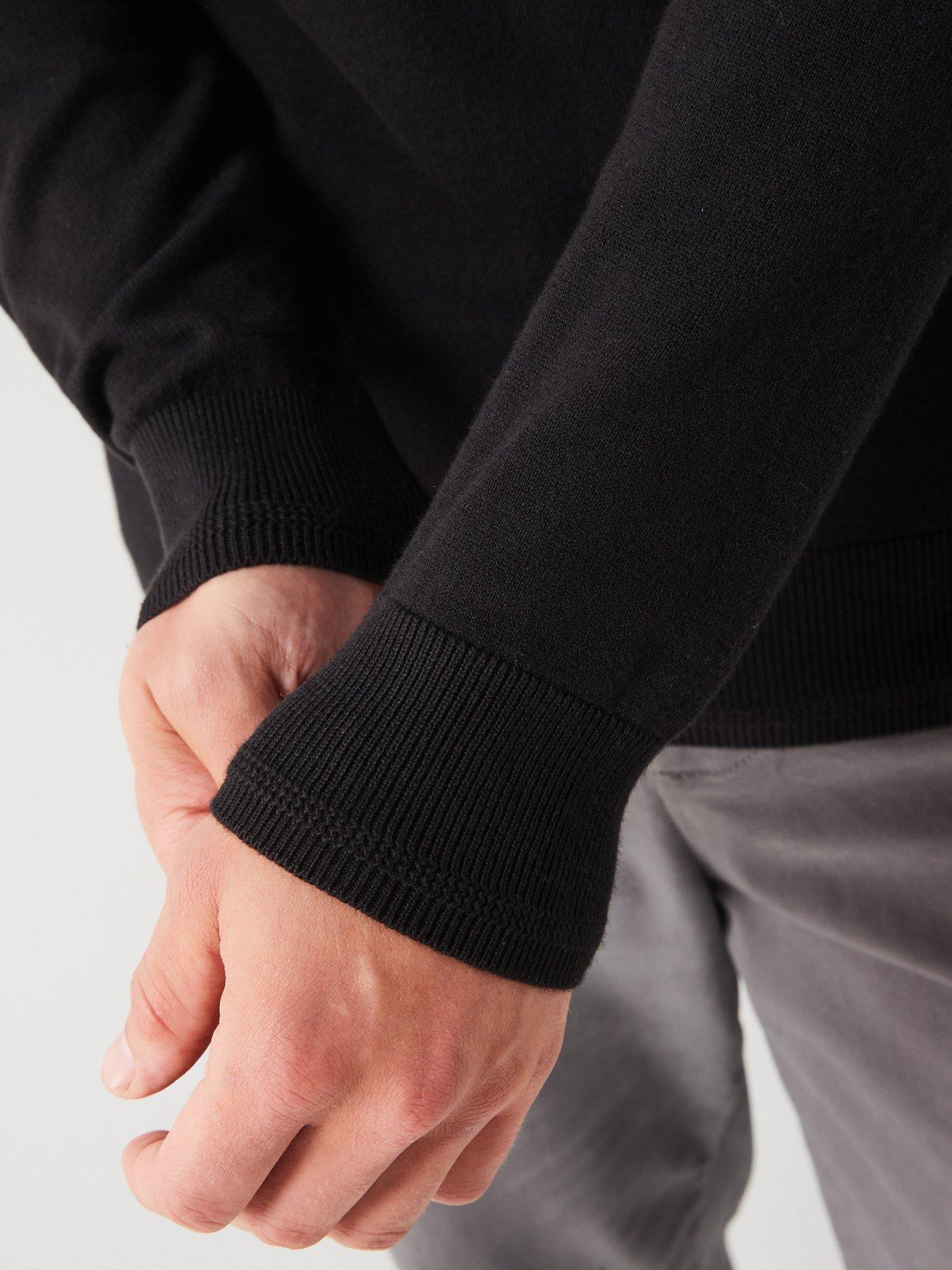 Image 6 of 6 of Everyday Cotton Rich 1/4 Zip Jumper - Black