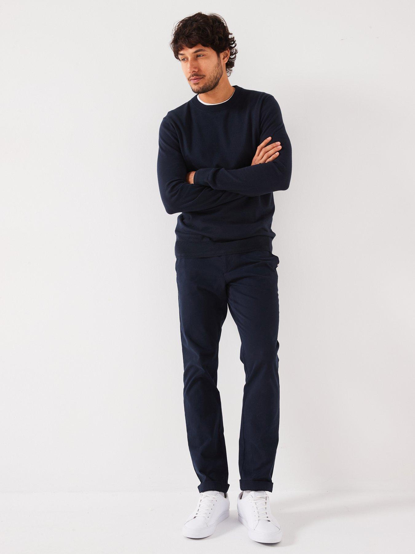 everyday-cotton-rich-crew-neck-knitted-jumper-navydetail