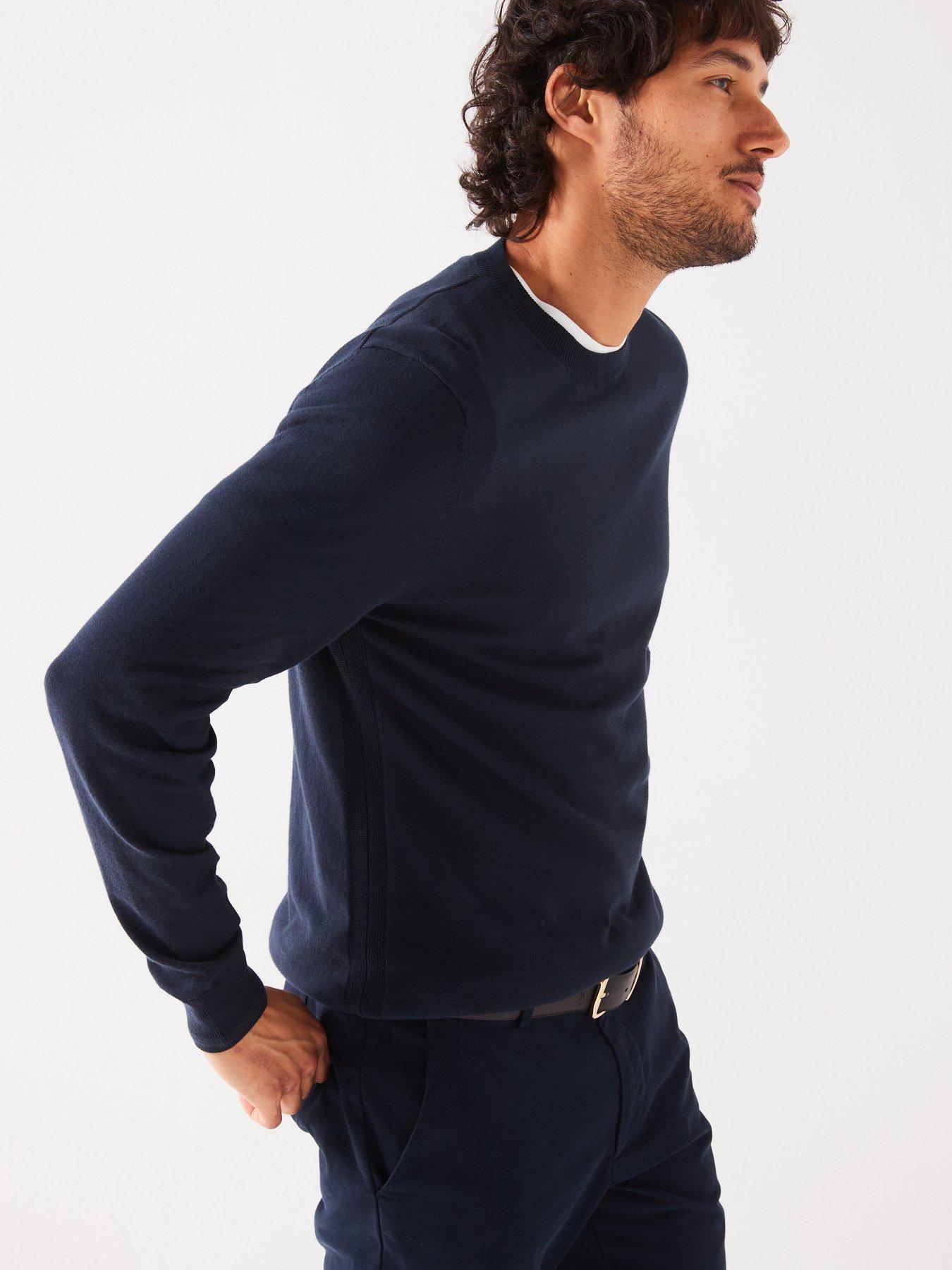 Image 6 of 6 of Everyday Cotton Rich Crew Neck Knitted Jumper - Navy