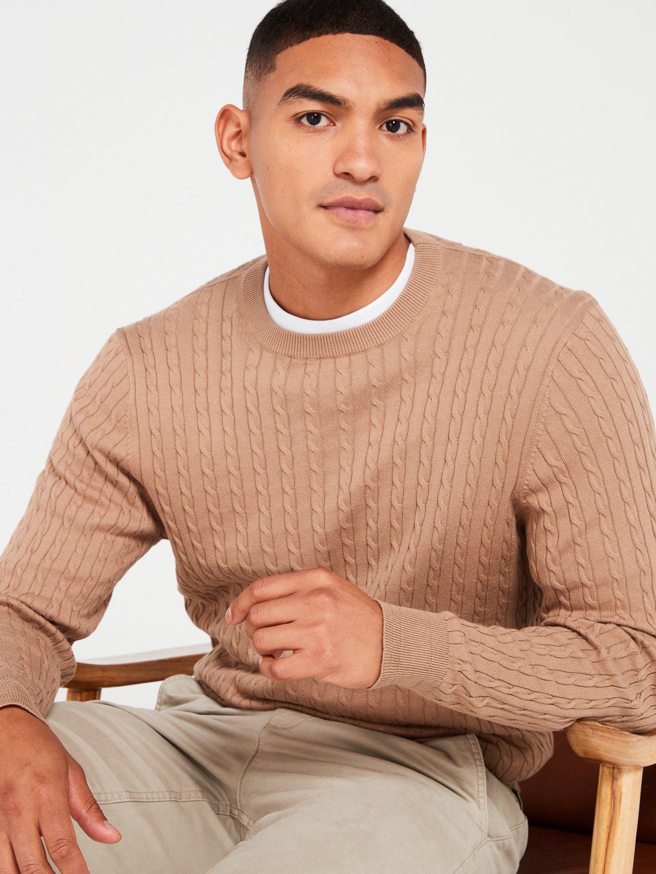 Image 4 of 4 of Everyday Cotton Rich Fine Gauge Cable Knit Jumper - Natural
