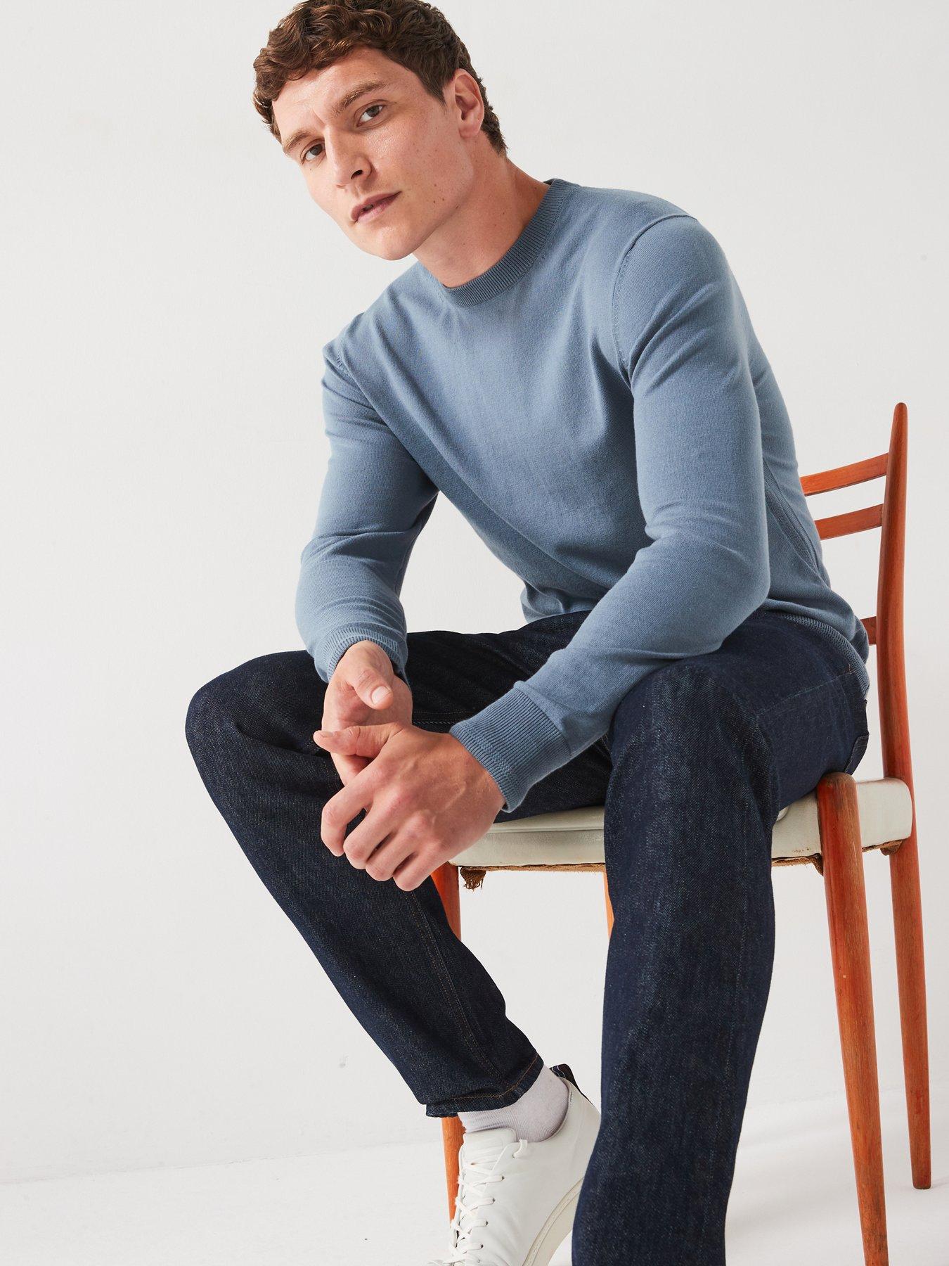 everyday-cotton-rich-crew-neck-knitted-jumper-mid-blueback