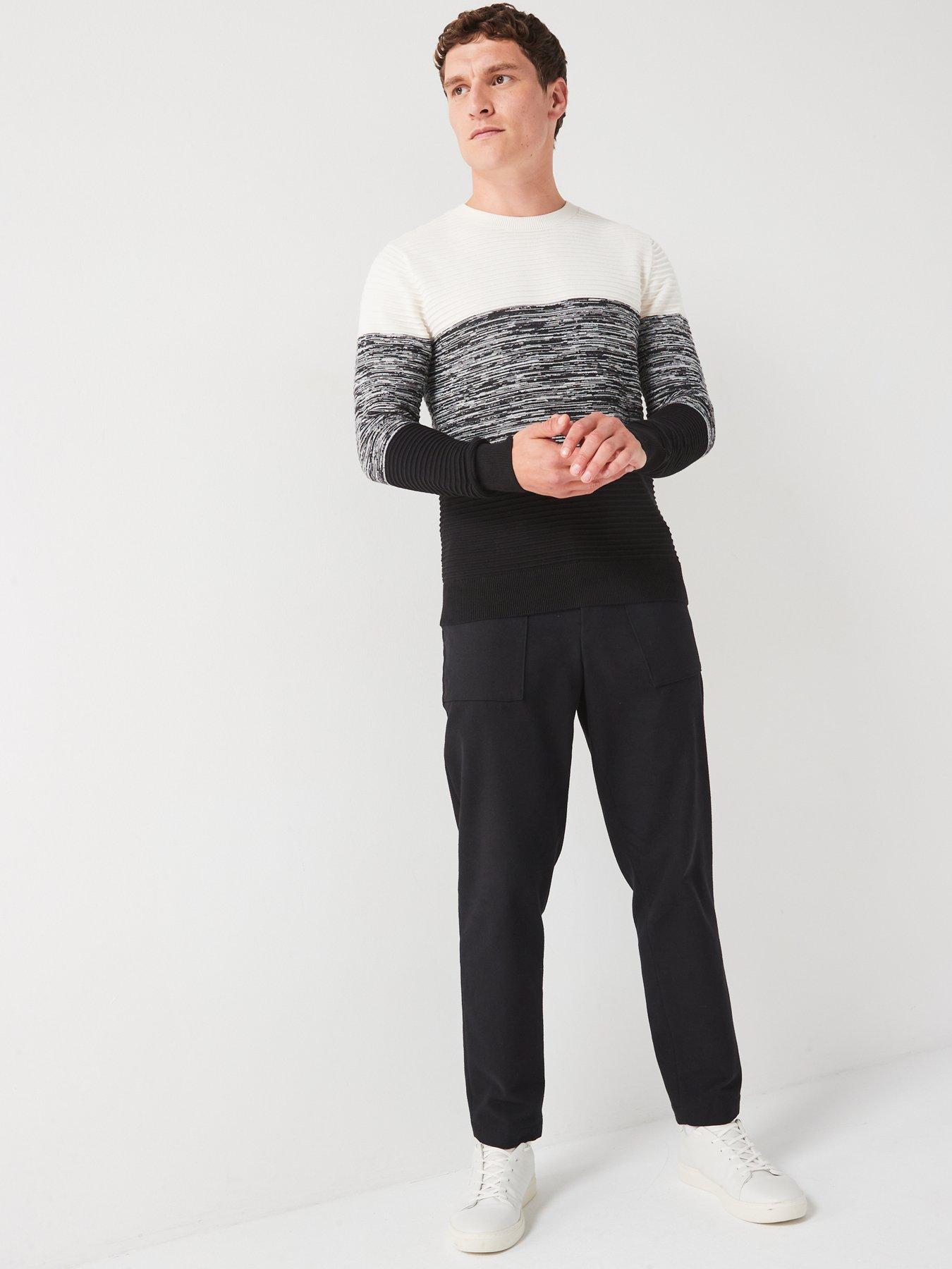 very-man-ottoman-colour-block-jumper-creamblackback