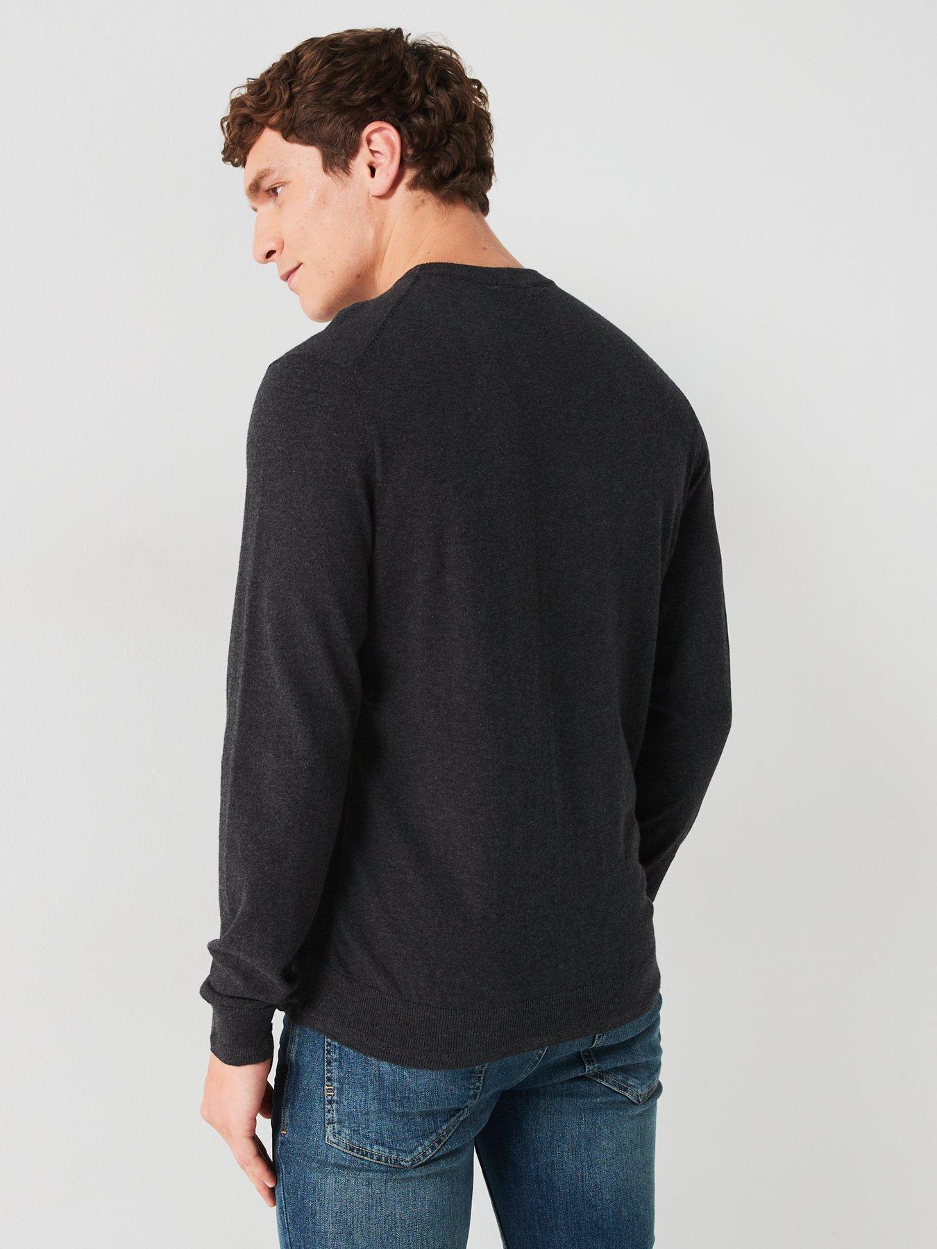 everyday-cotton-rich-crew-neck-knitted-jumper-charcoalstillFront