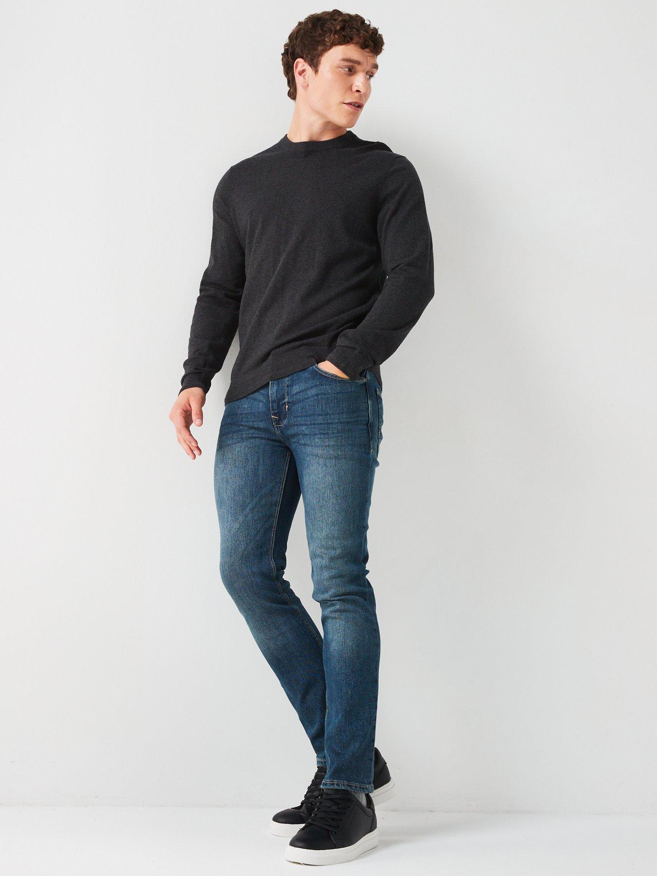 everyday-cotton-rich-crew-neck-knitted-jumper-charcoalback