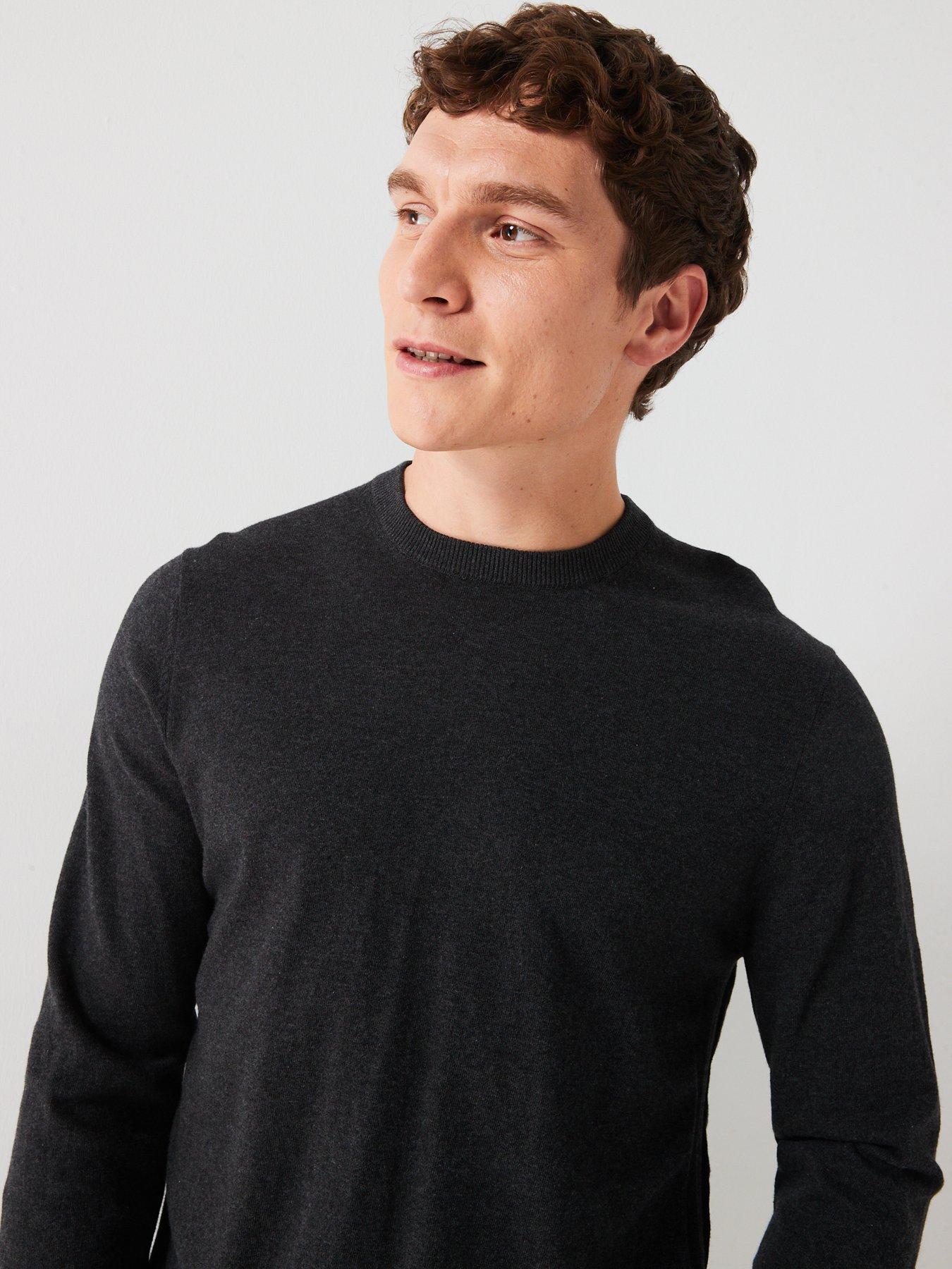 everyday-cotton-rich-crew-neck-knitted-jumper-charcoaldetail