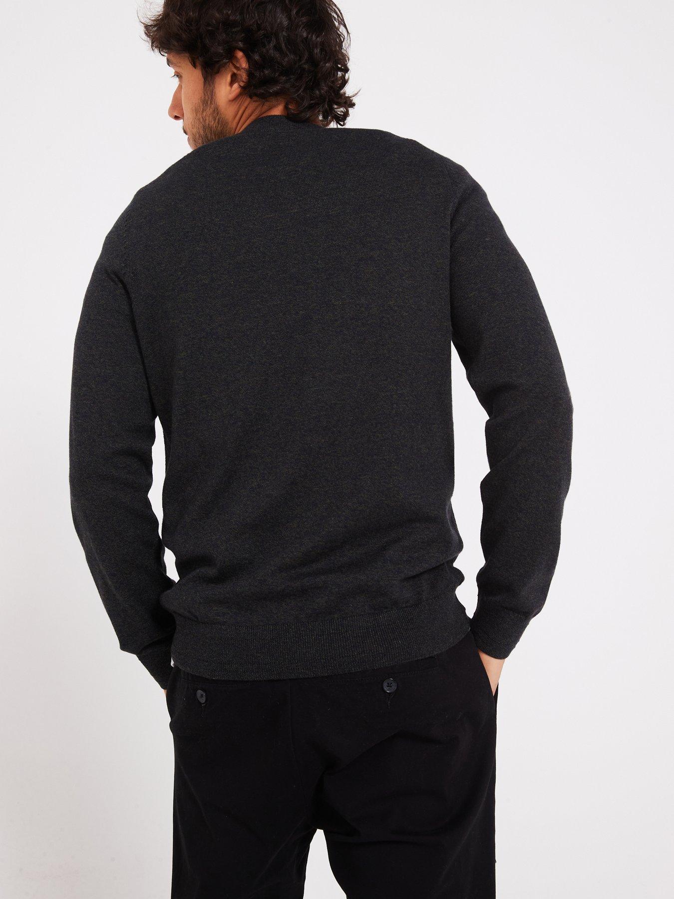 Image 2 of 6 of Everyday Trial Marl Crew Neck Jumper - Dark Green