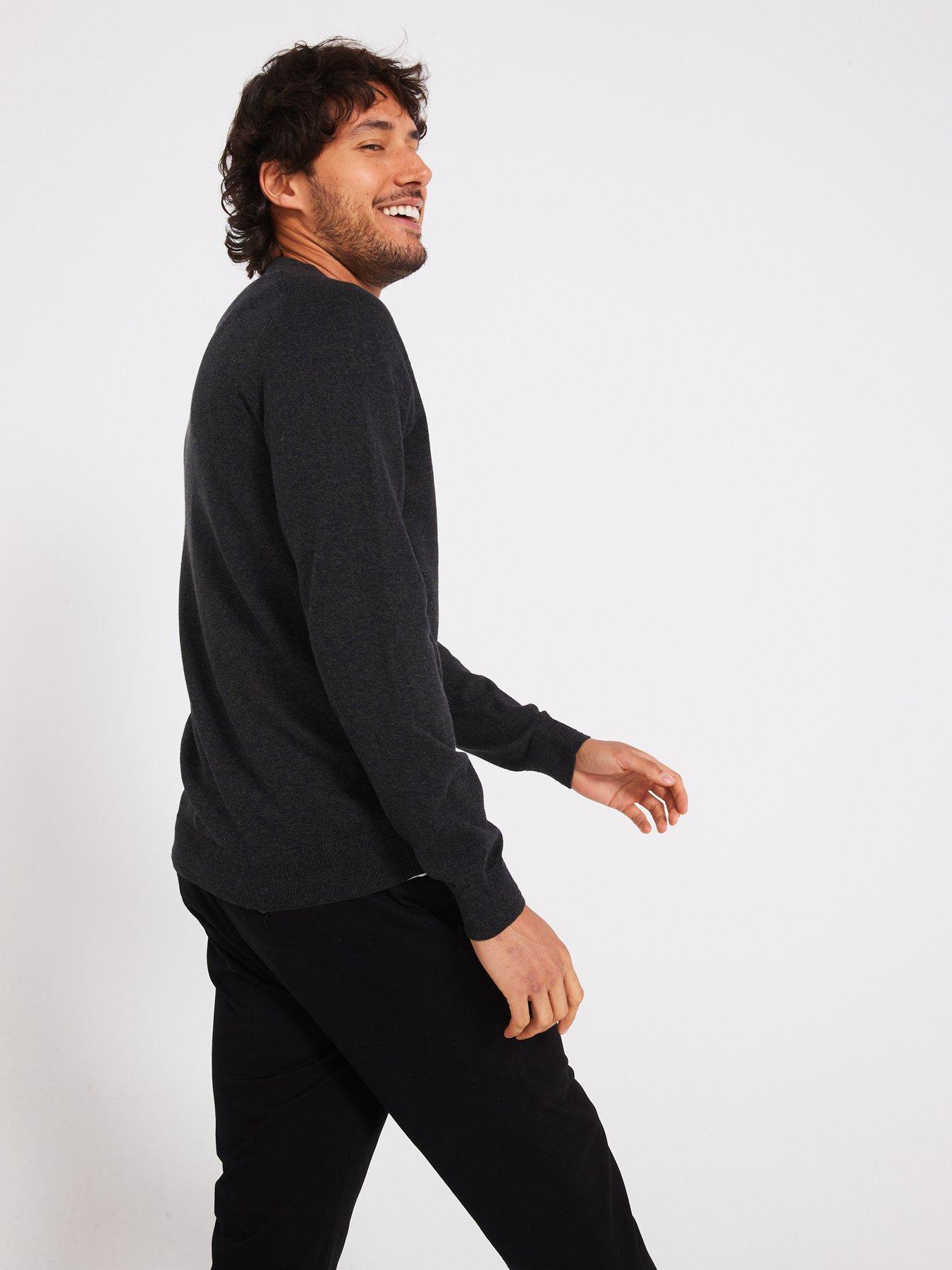 Image 5 of 6 of Everyday Trial Marl Crew Neck Jumper - Dark Green