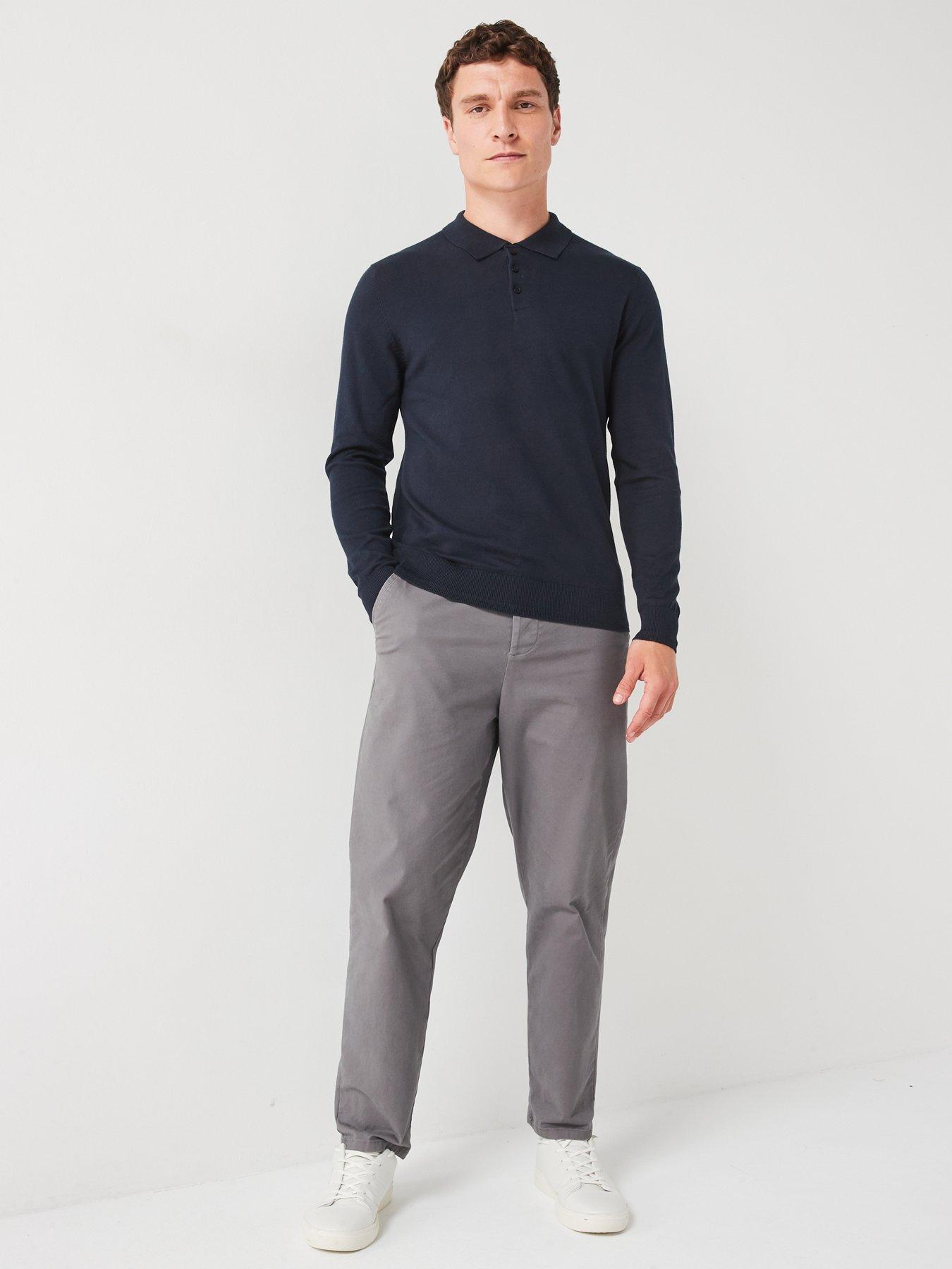 everyday-cotton-rich-long-sleeve-knitted-polo-navyback