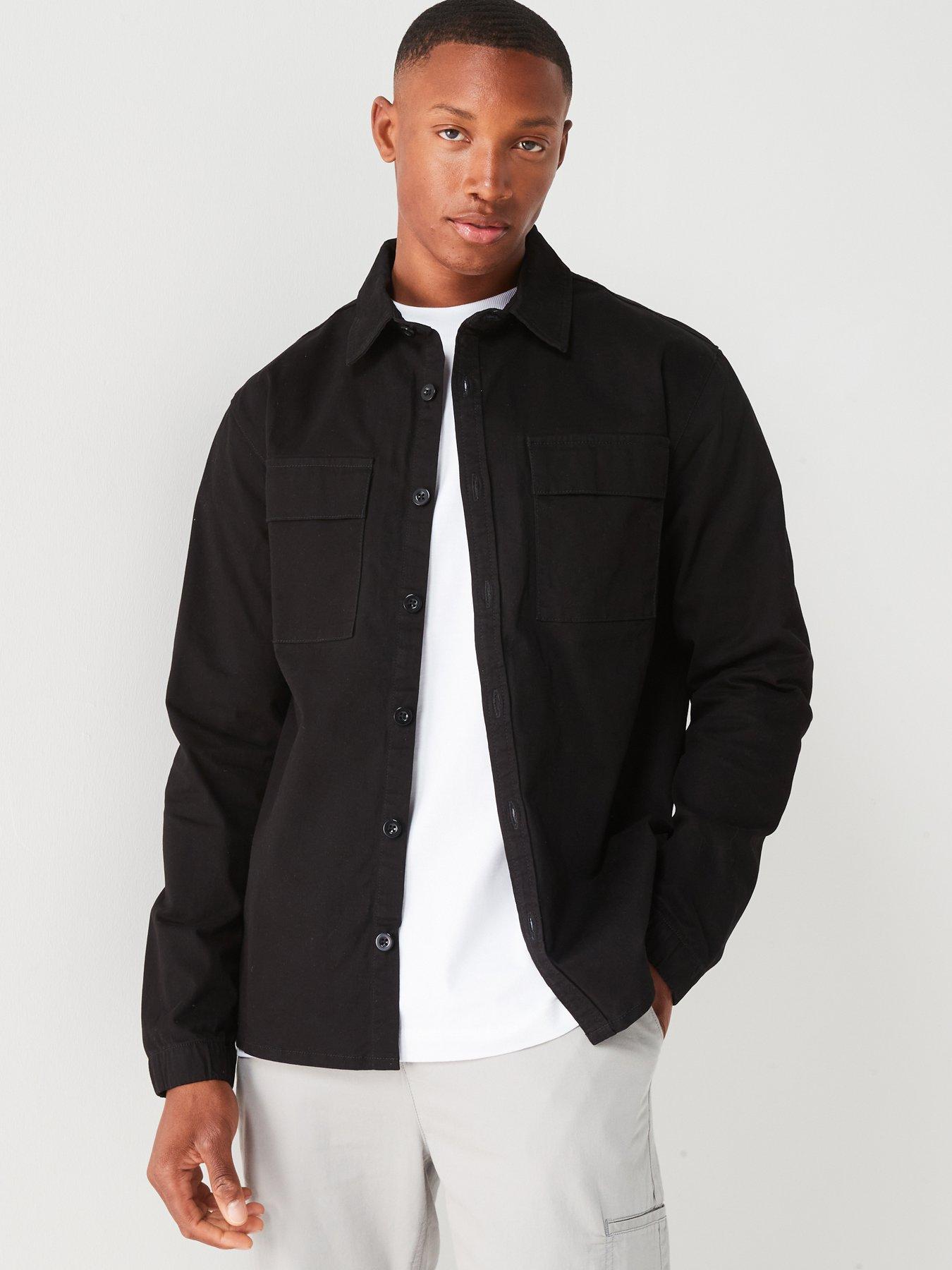 very-man-double-pocket-overshirt-blackfront