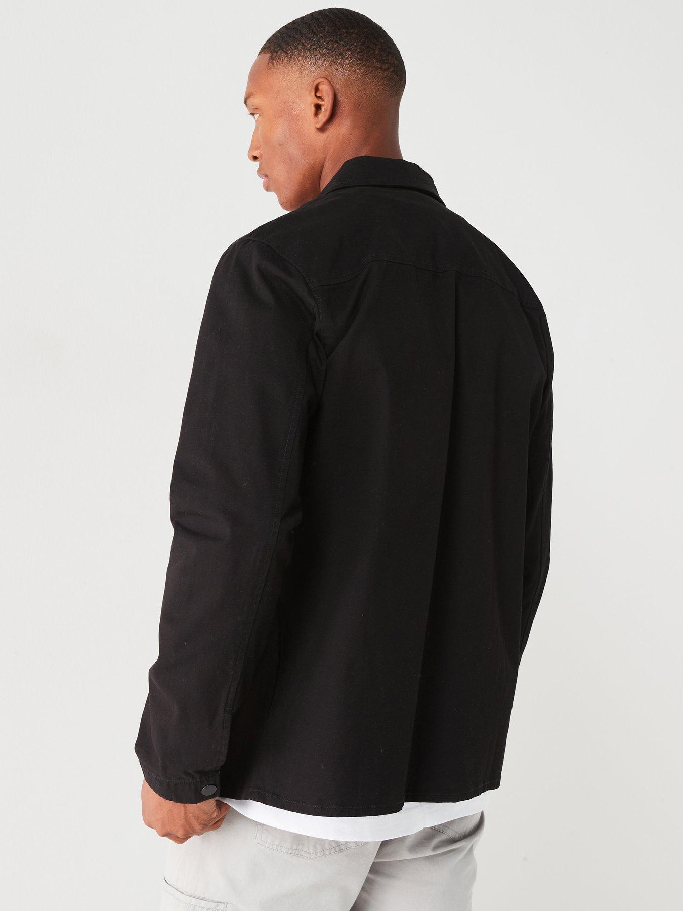 very-man-double-pocket-overshirt-blackstillFront