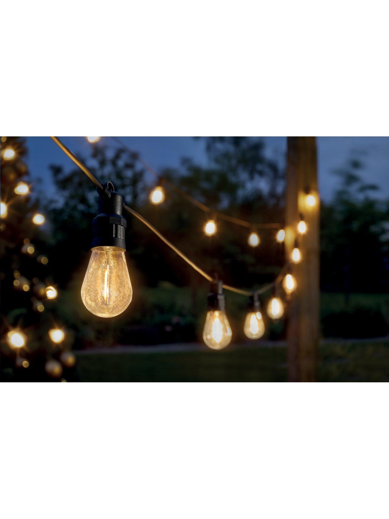 Image of Smart Garden Vintage Festoon Lights - Warm White - Set of 10