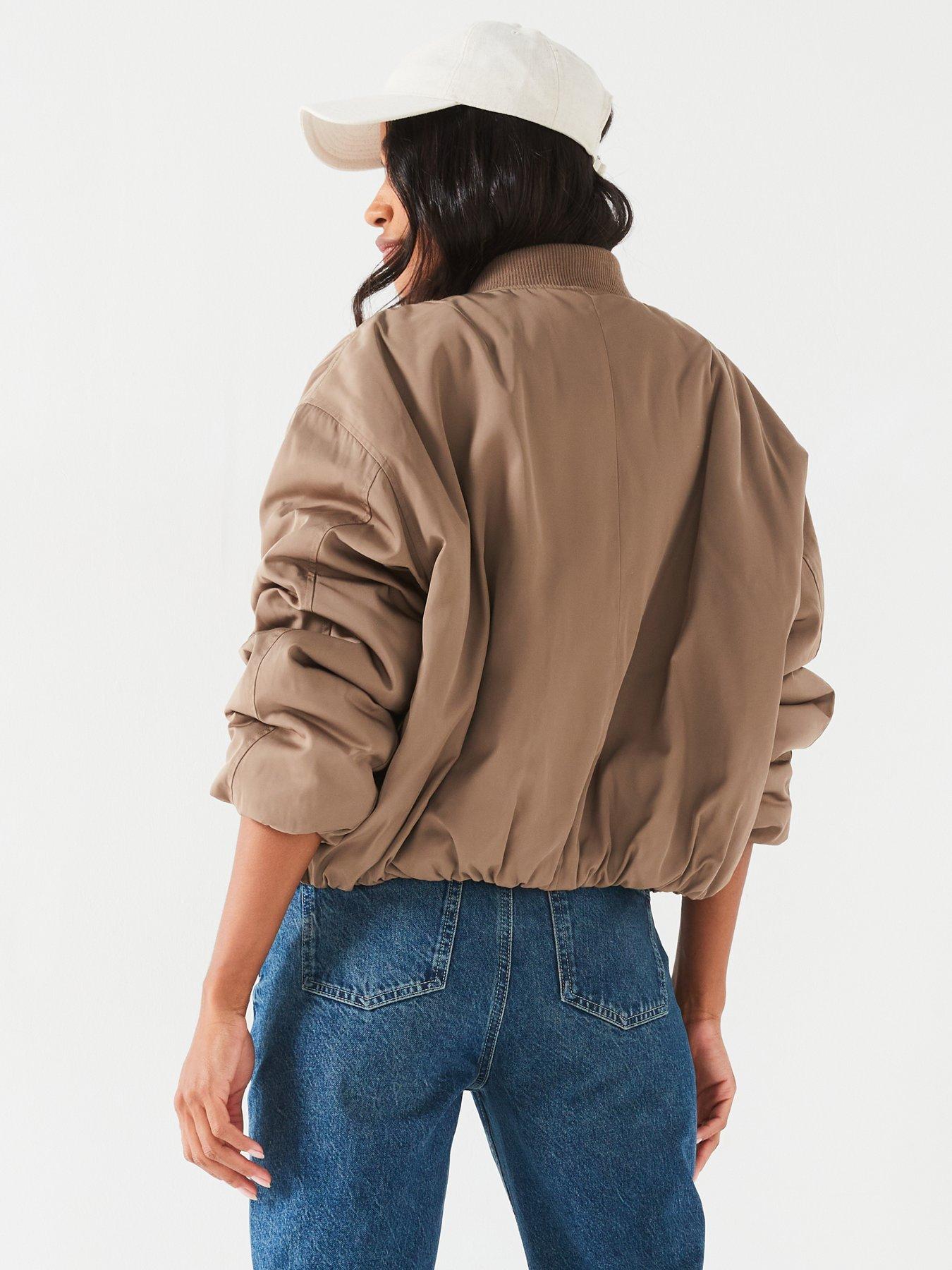 v-by-very-padded-short-bomber-jacket-beigestillFront