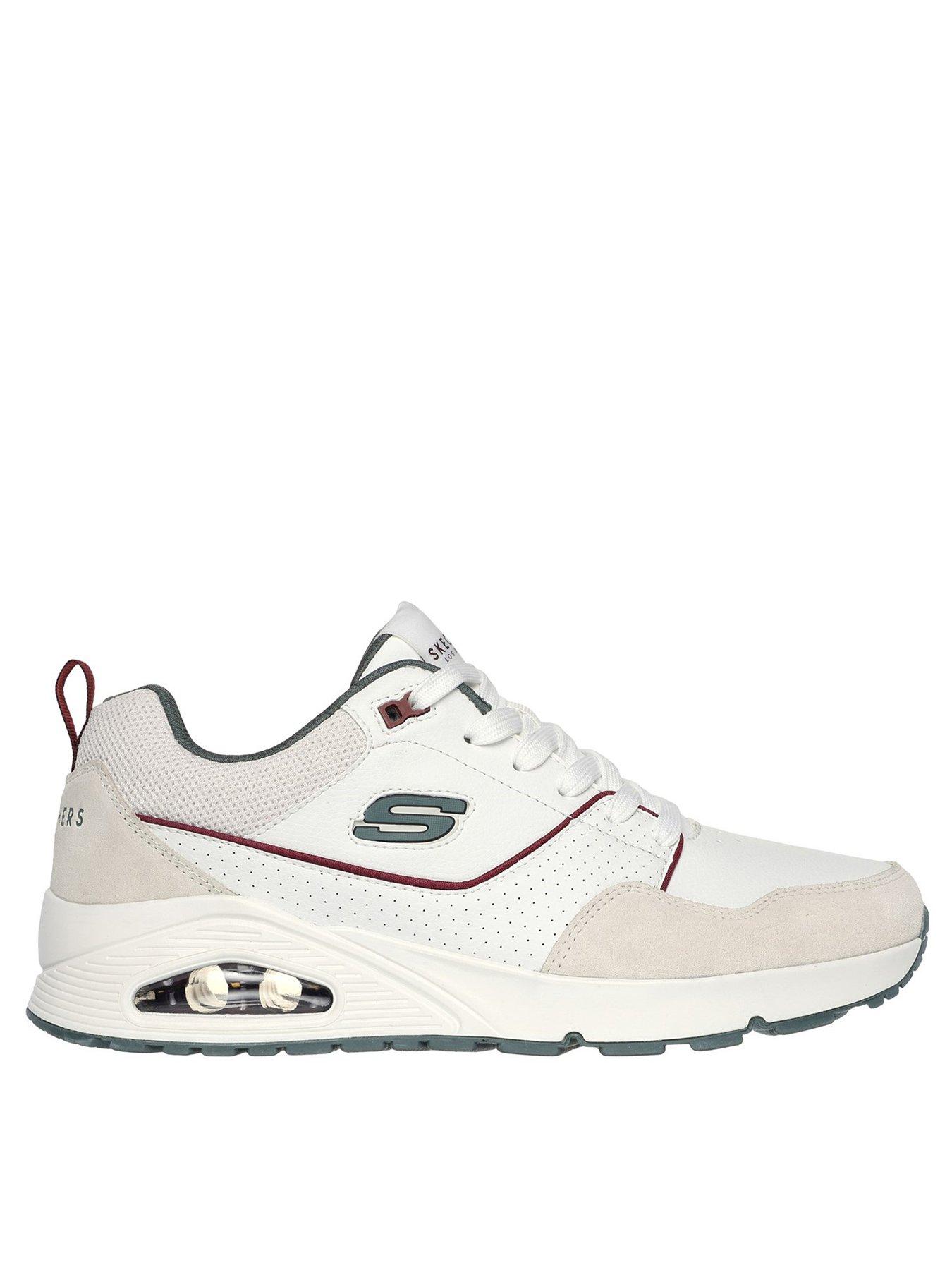 Skechers Skechers Uno Lace Up Trainers - White