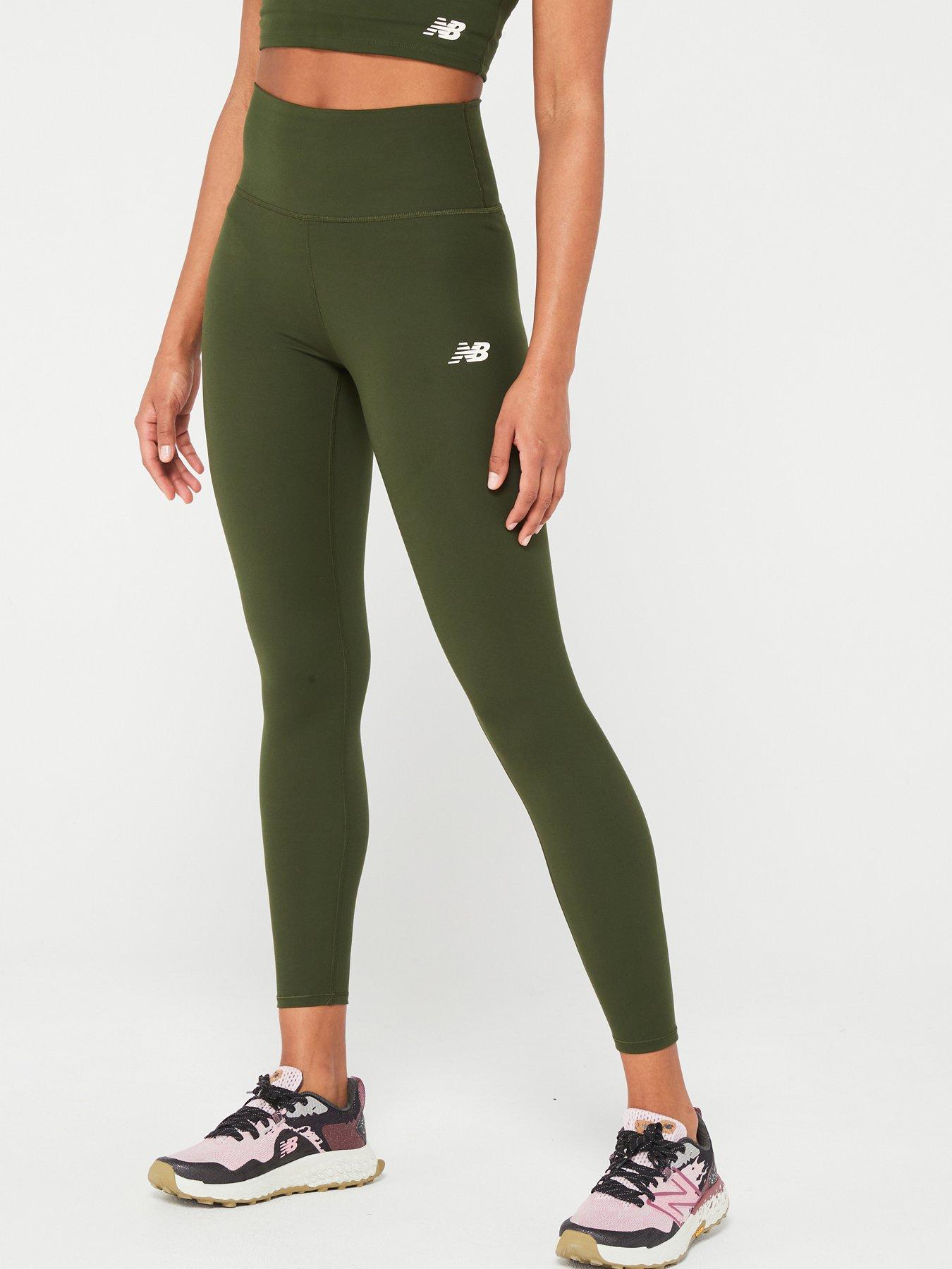 Womens Linear Heritage Leggings Green