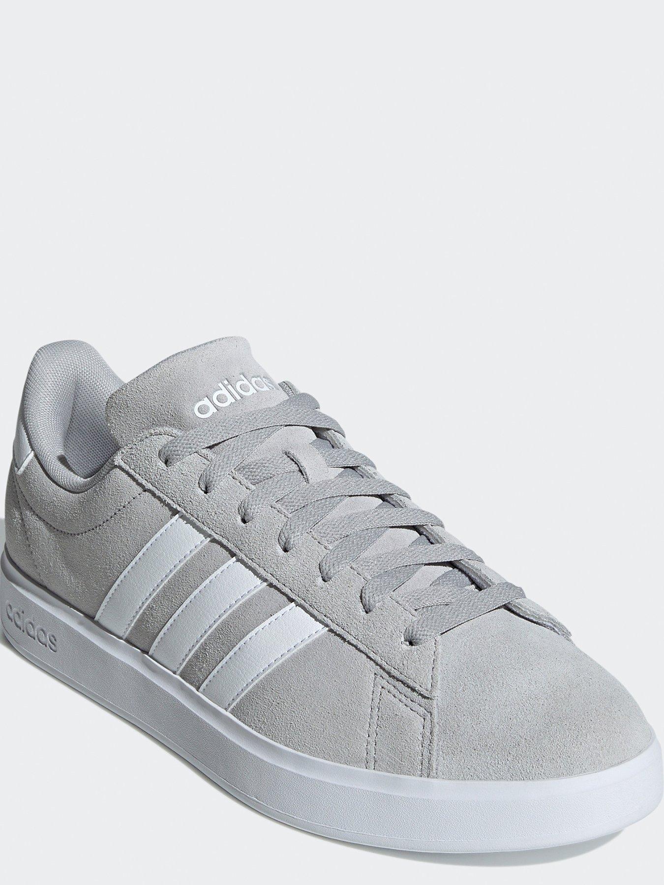 Mens suede 2025 trainers grey