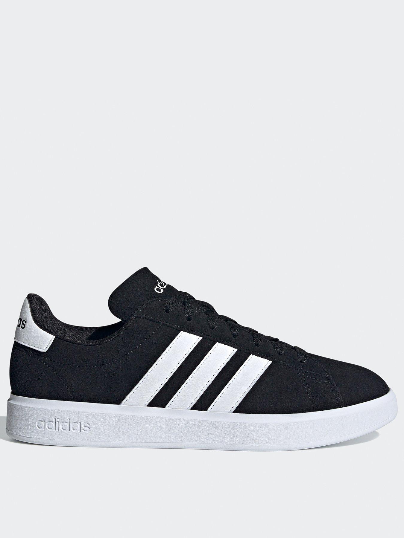 adidas-sportswear-mens-grand-court-suede-20-trainers-blackwhite