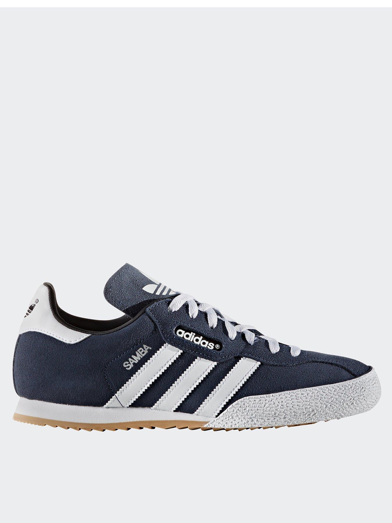 Adidas superstar suede trainers navy/white hotsell