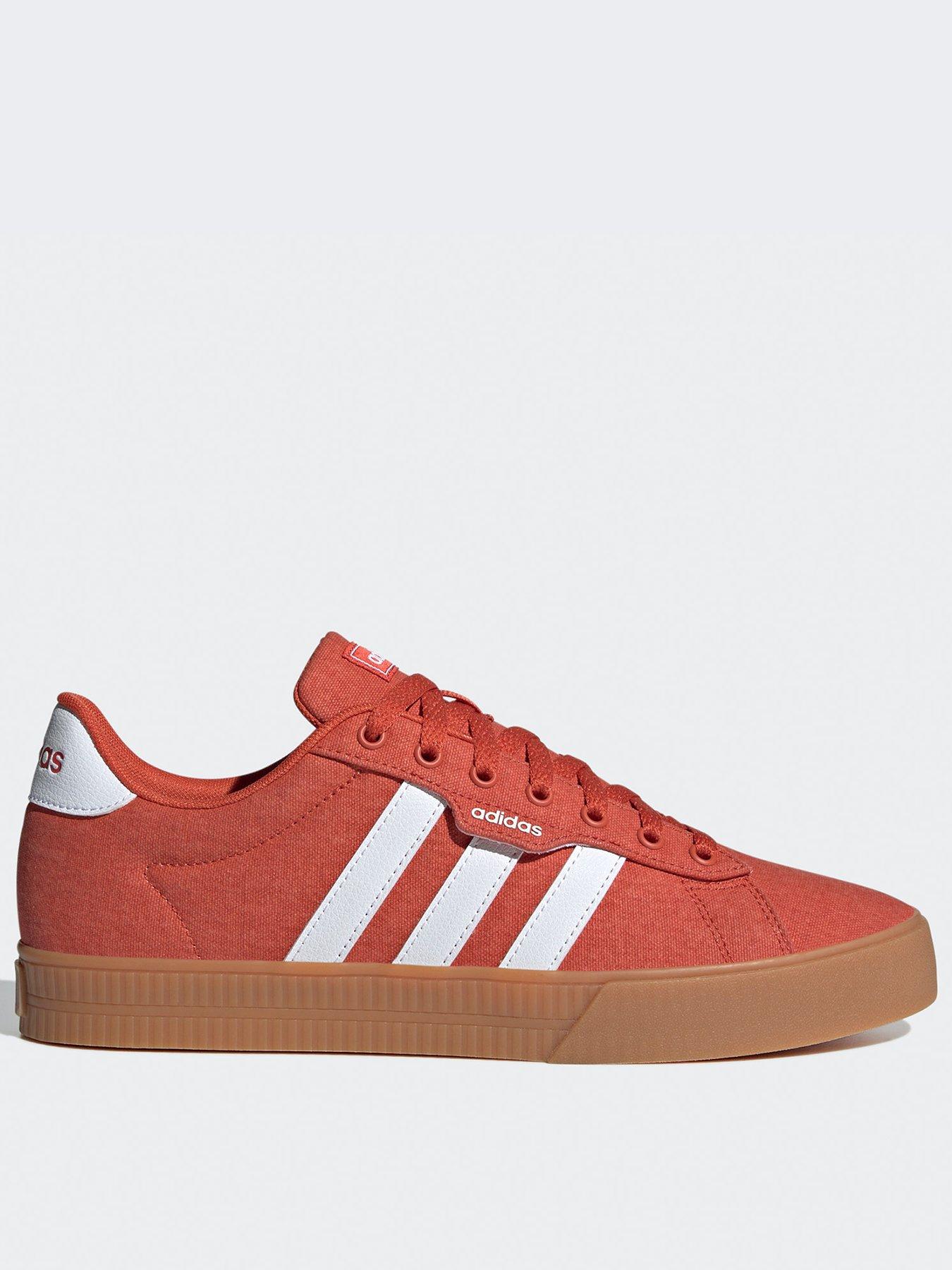 Adidas red canvas shoes hotsell