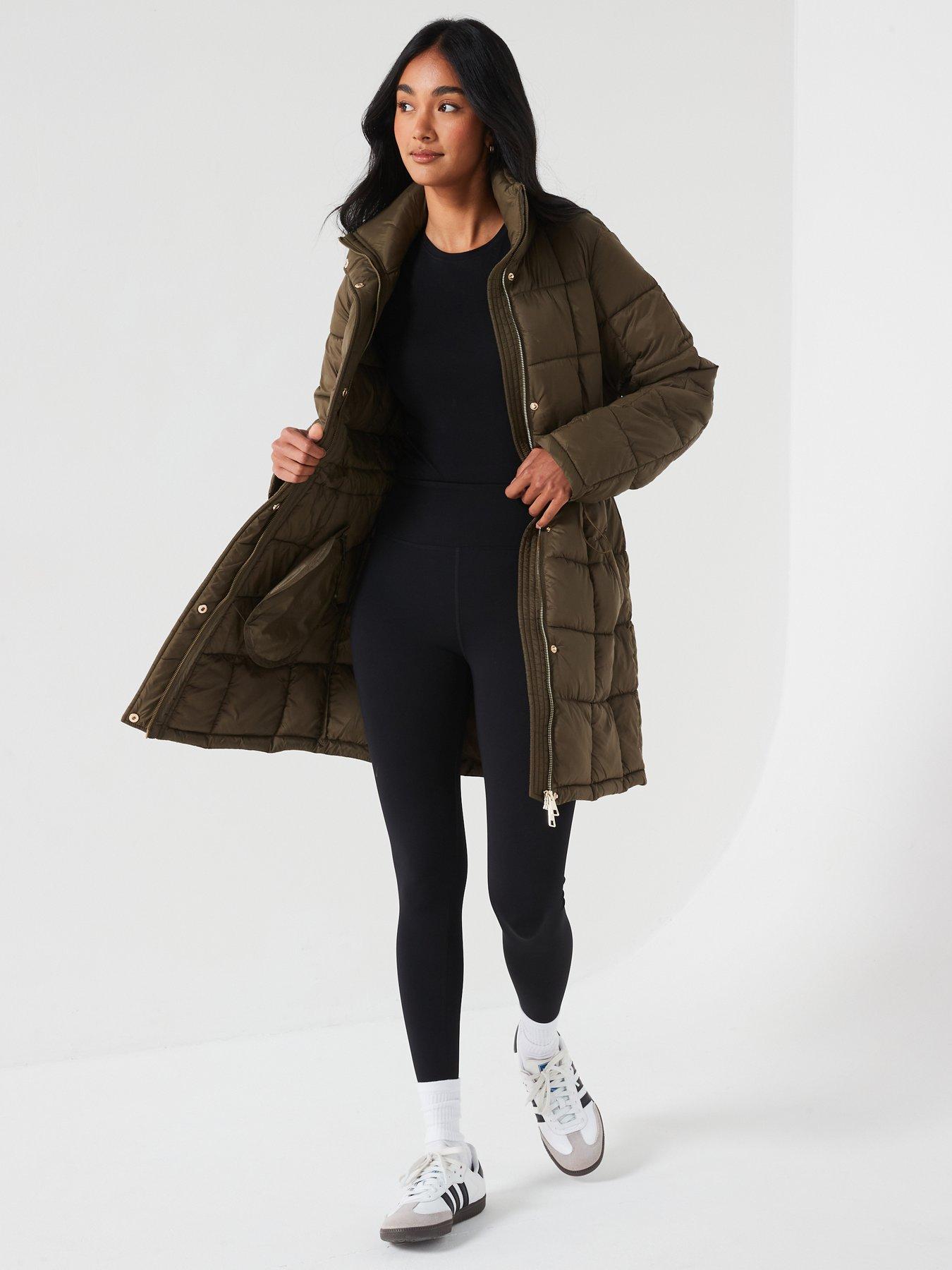 v-by-very-padded-coat-with-waist-detail-khakiback