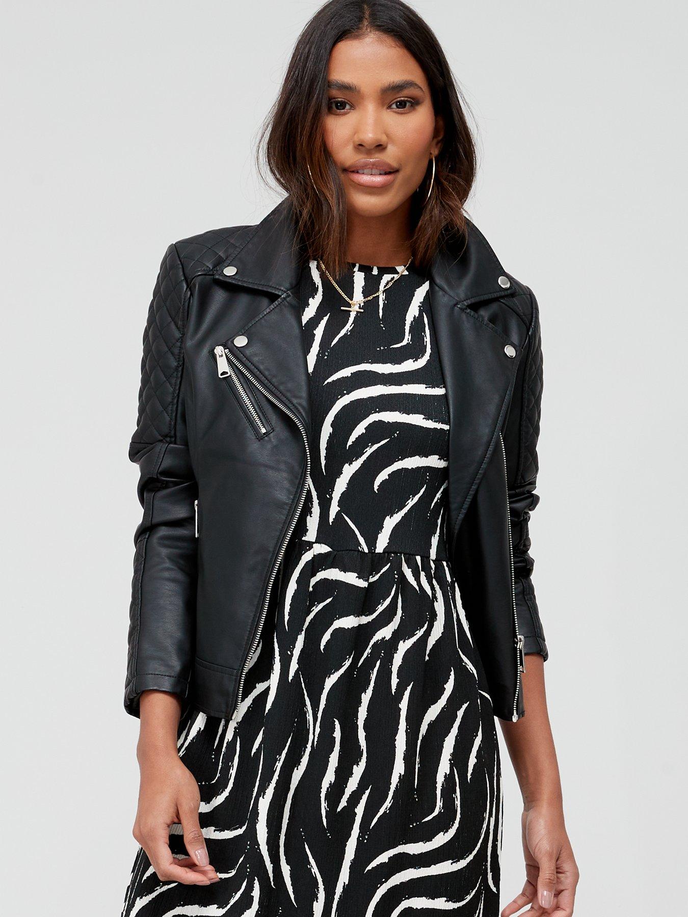 knee length dresses for ladies Women's Tan Brown Suede Leather Biker Jacket main image 0