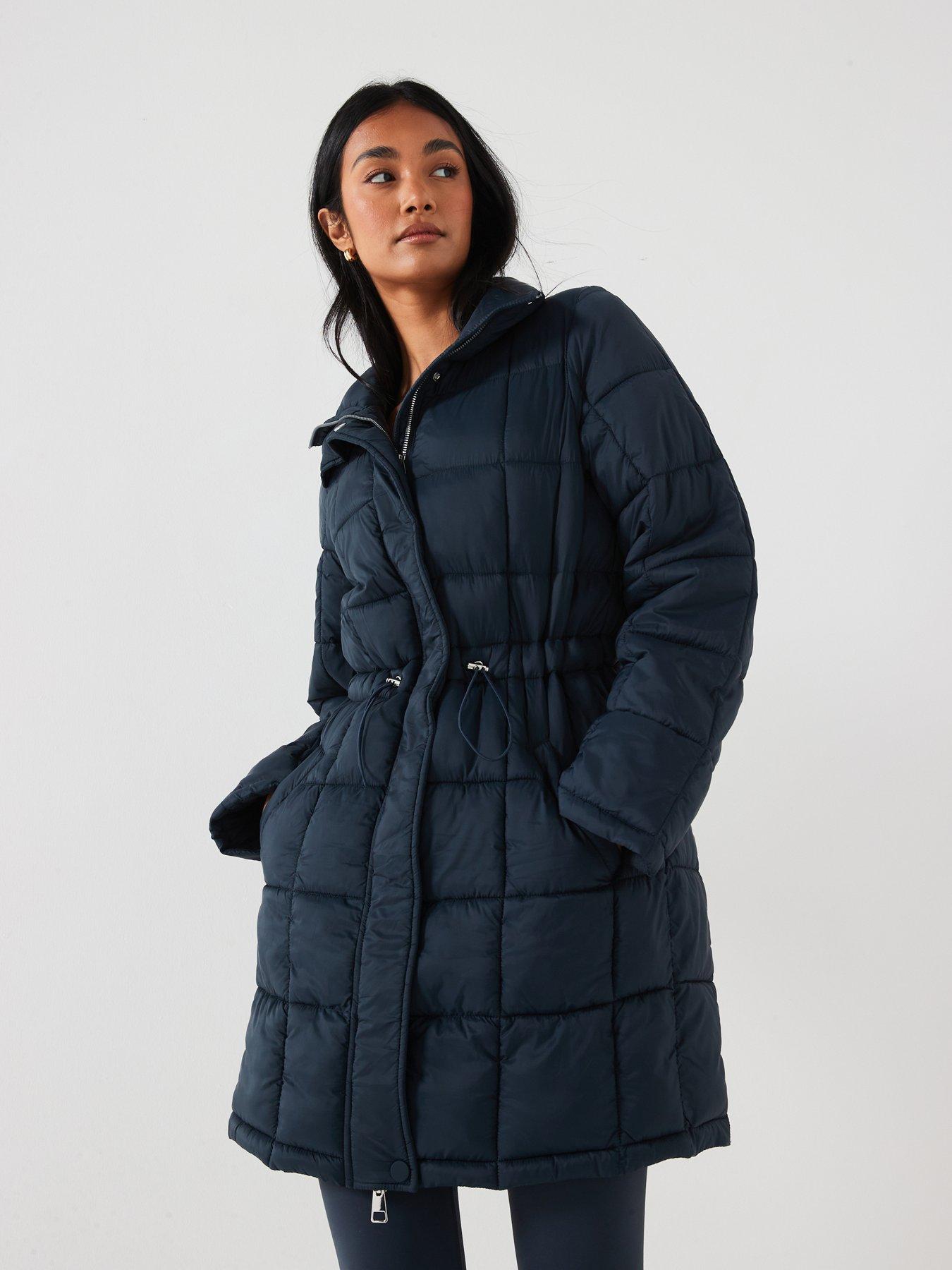 v-by-very-padded-coat-with-waist-detail-navy