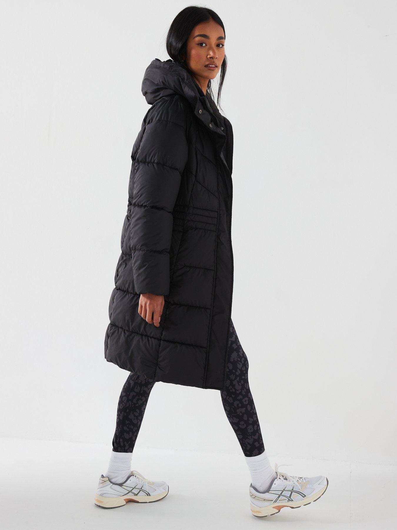 v-by-very-longline-sorona-padded-coat-with-pull-out-hood-blackdetail