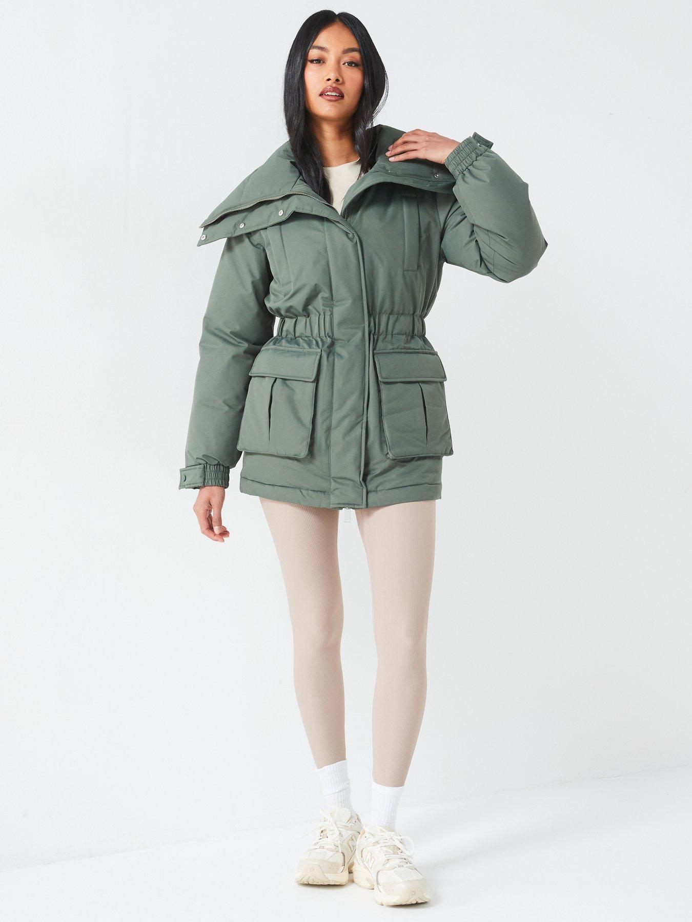 v-by-very-padded-coat-with-funnel-neck-green-khakidetail